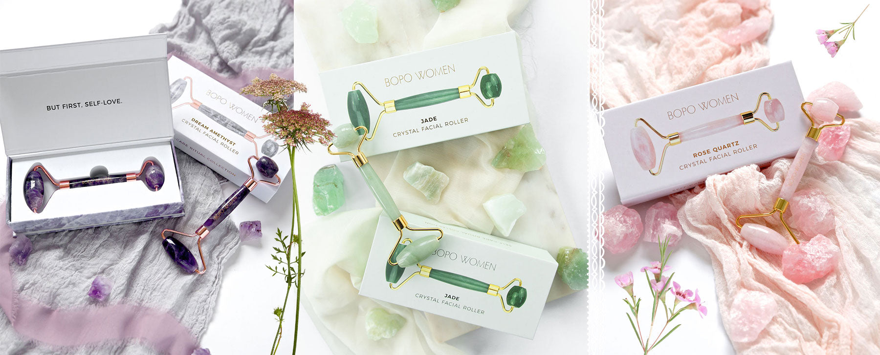 Beauty Tools - crystal rollers by Bopo Women at Bella Boheme