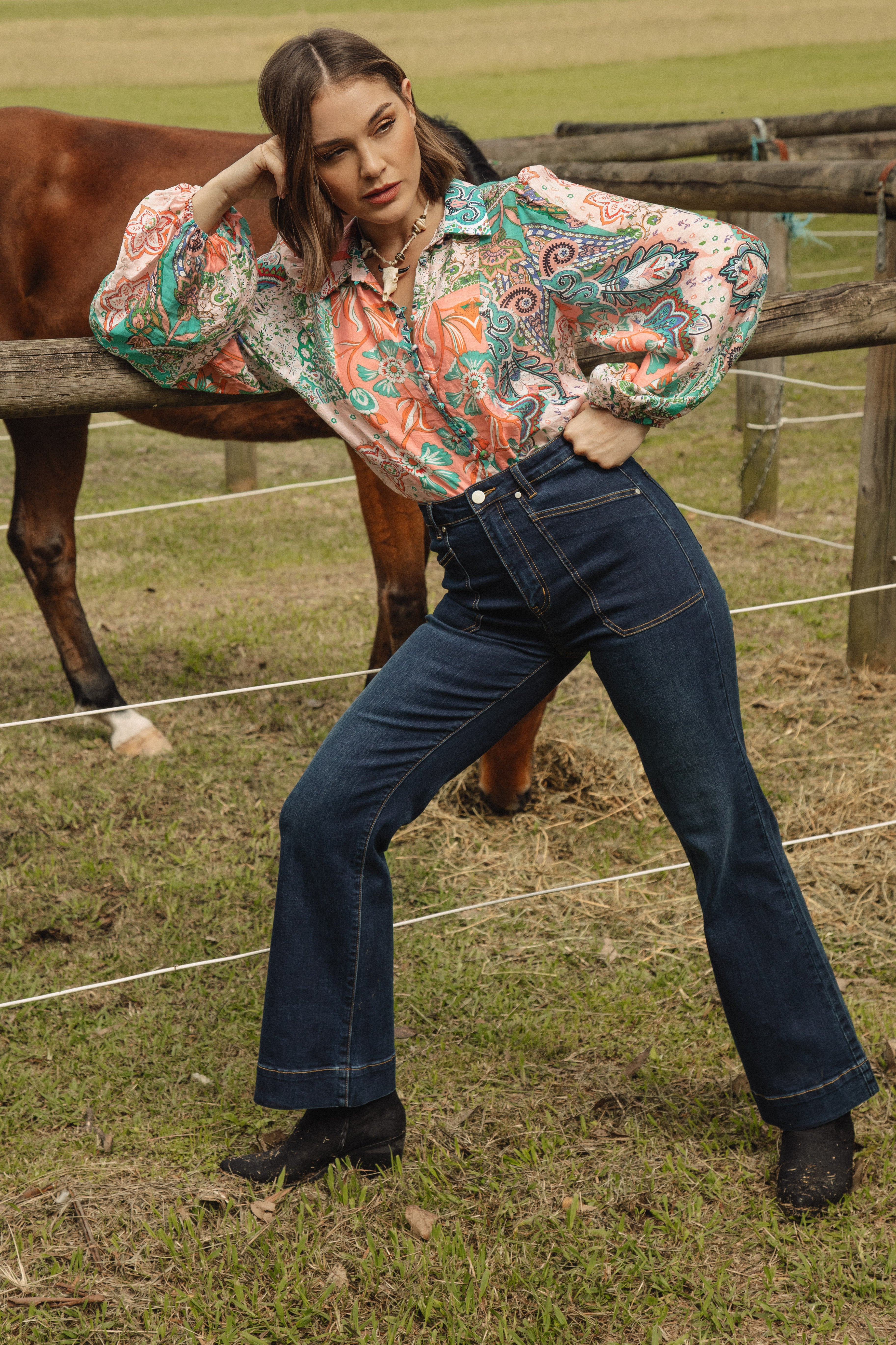 Rancher Flare Jeans - Indigo