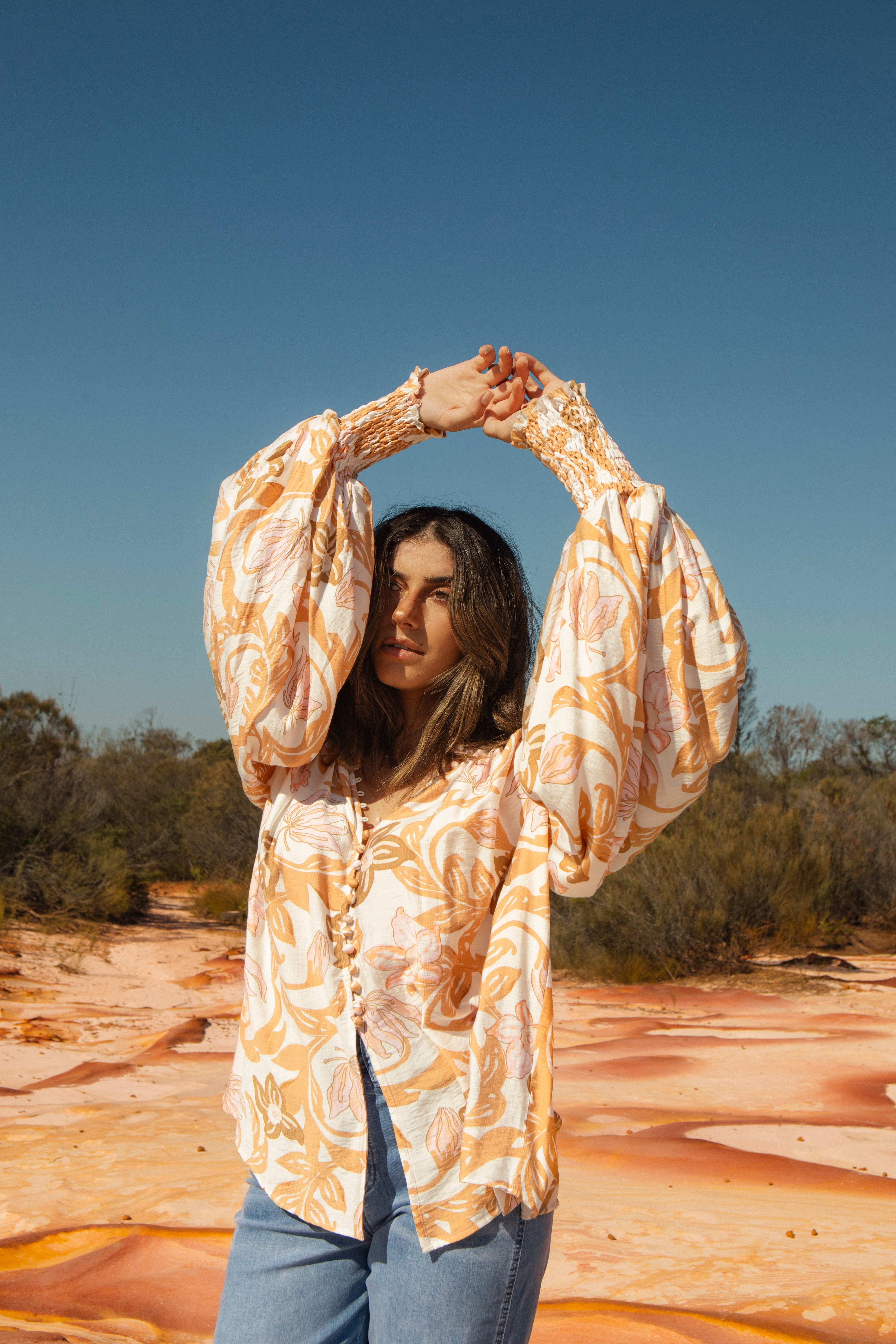 Aurora Blouse - Wildflower Honey