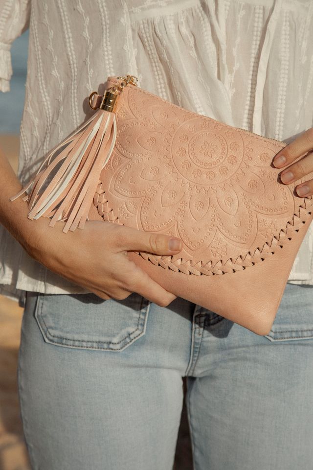 Boho Clutch - Blush