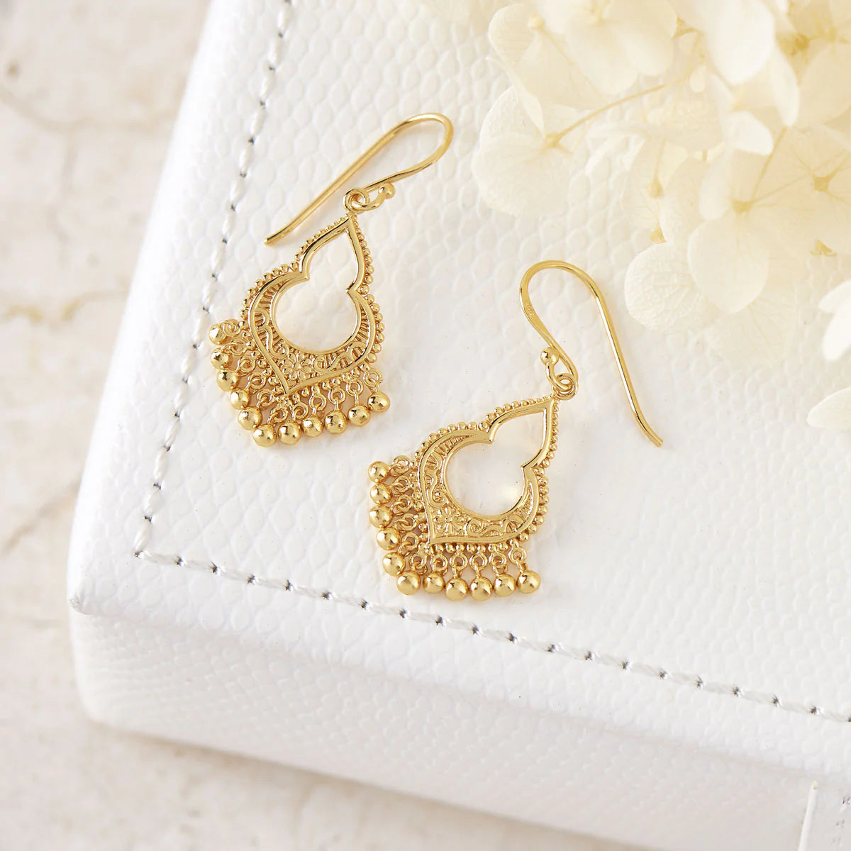 Midsummer Star Gold Mahaweli Charm Earrings