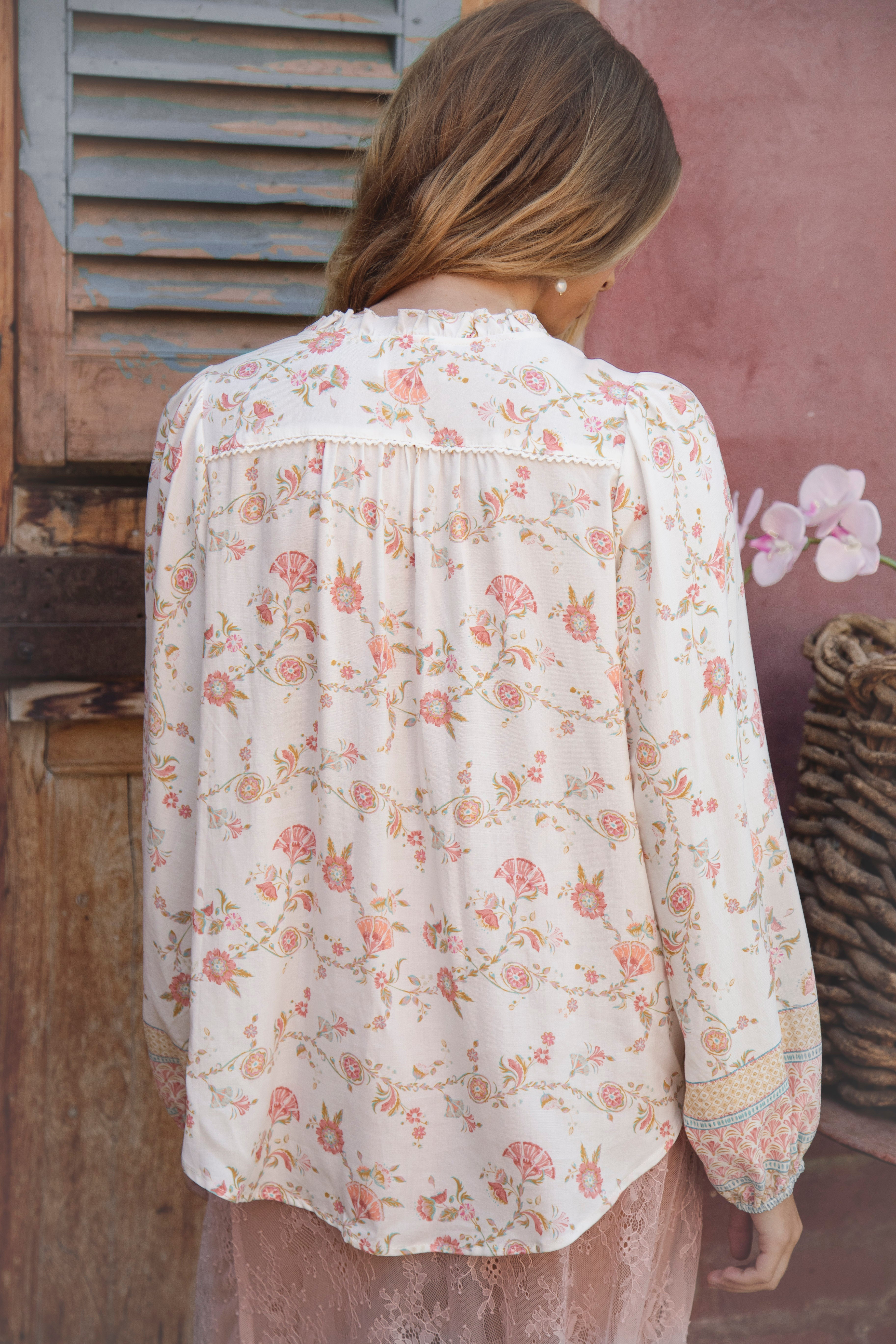 Les Fleur Blouse - rear view.