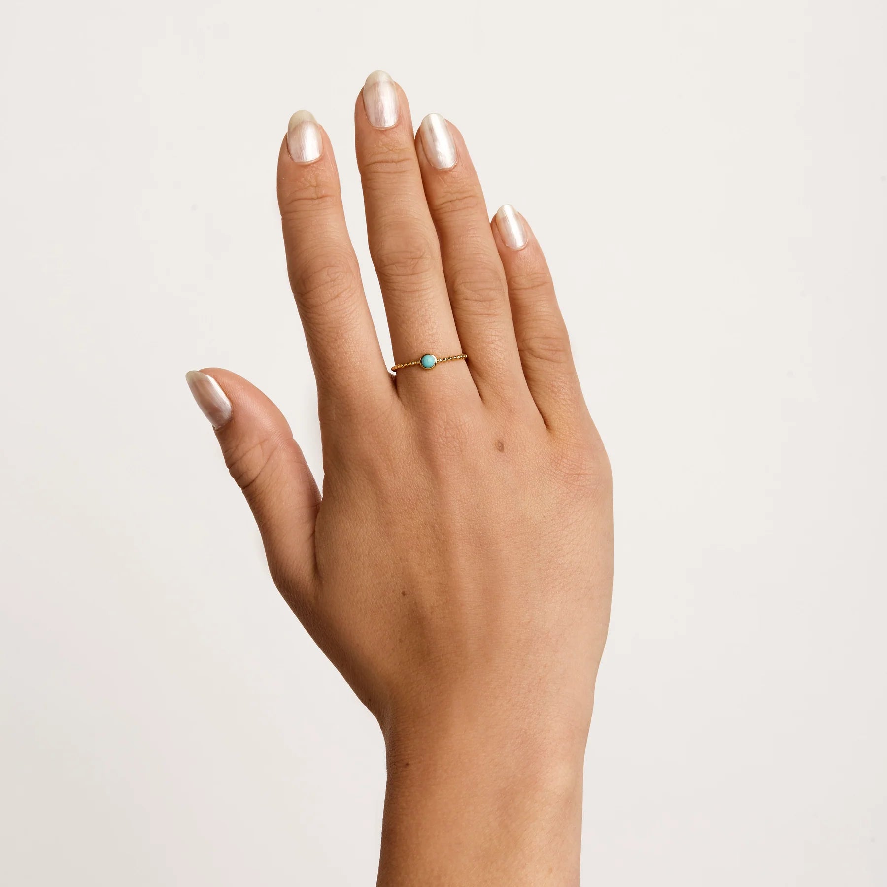 Midsummer Star Halo Turquoise Gold Ring