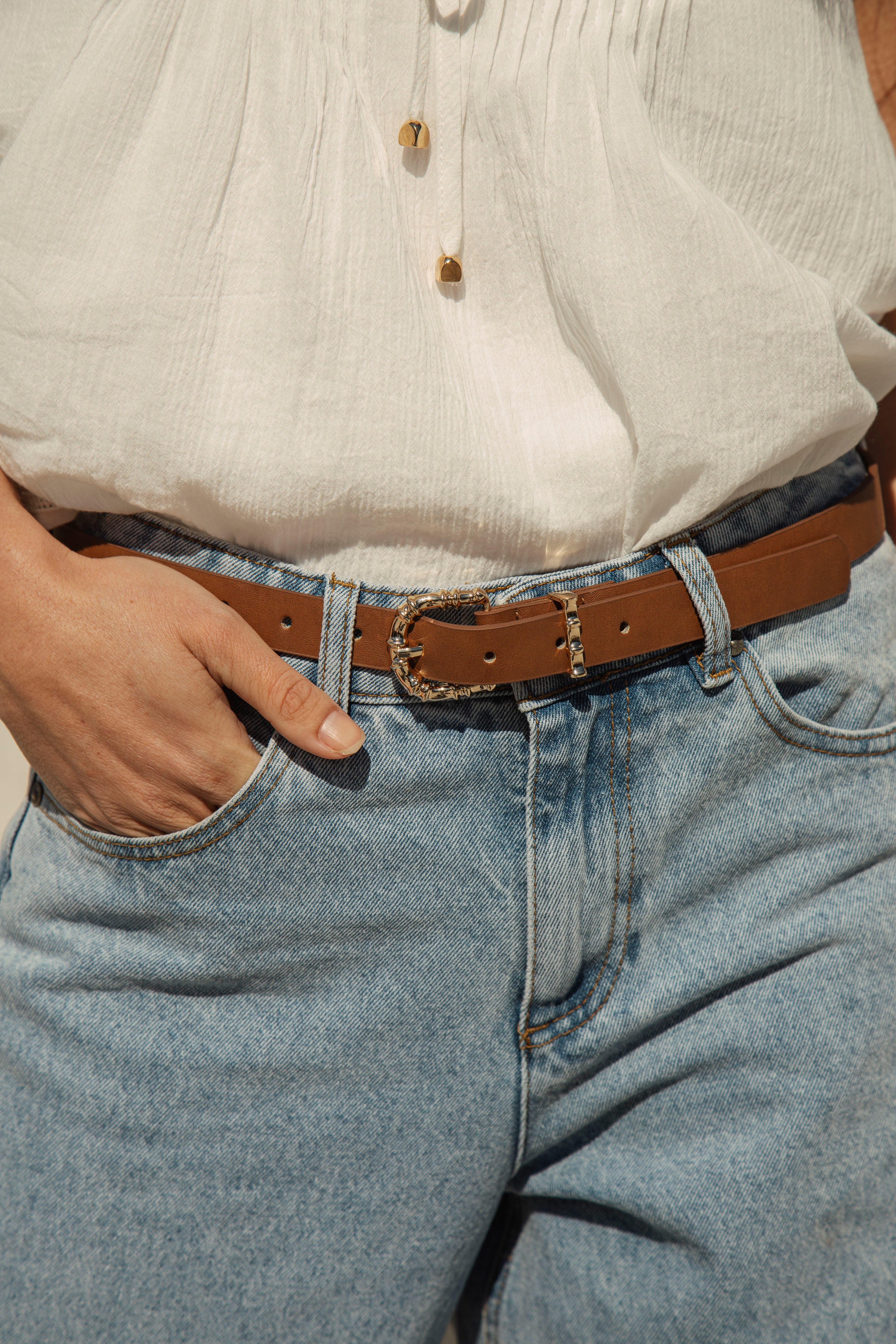 Tess Bamboo Buckle Belt
