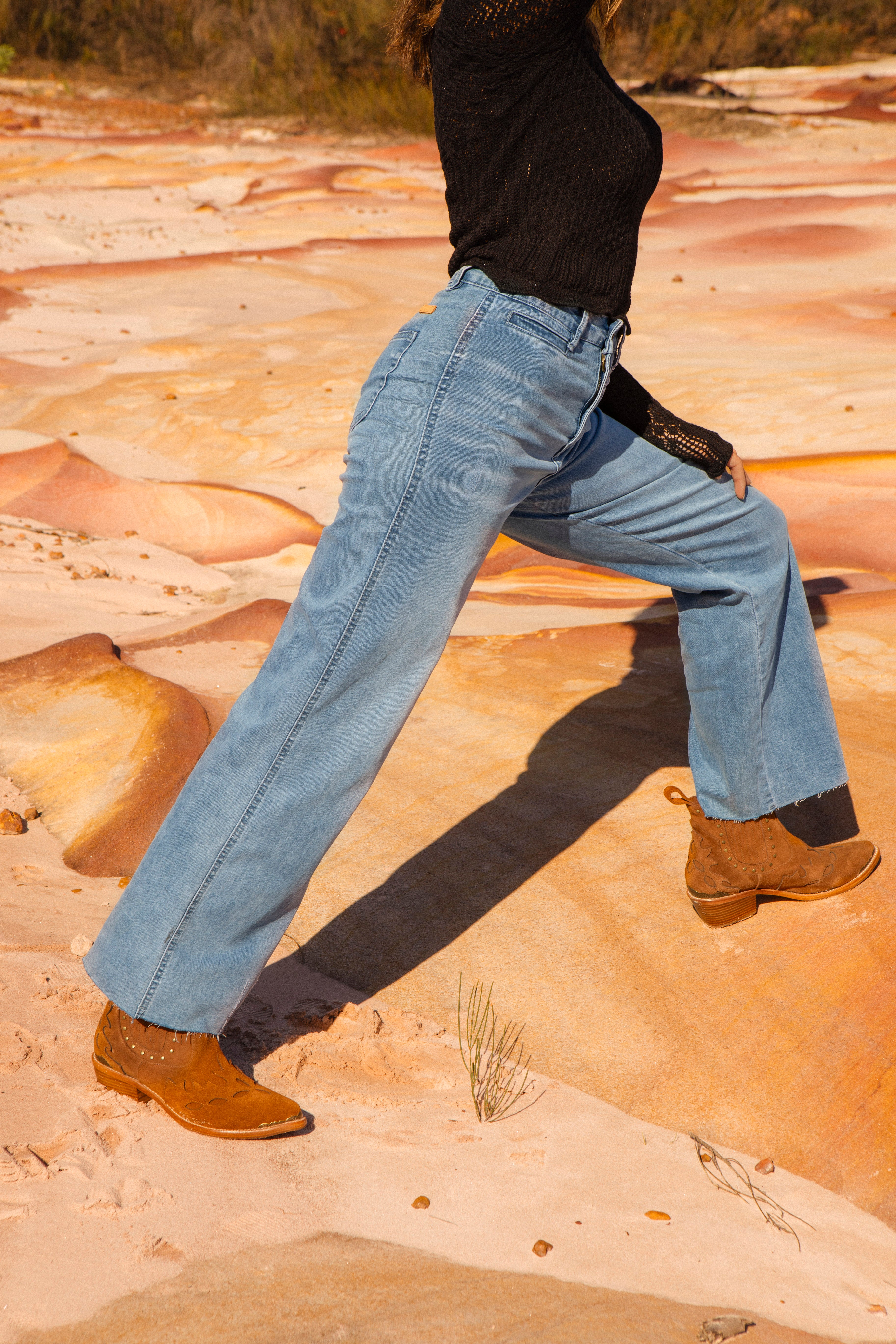 Tuscan Jean Blue Wash - side view.