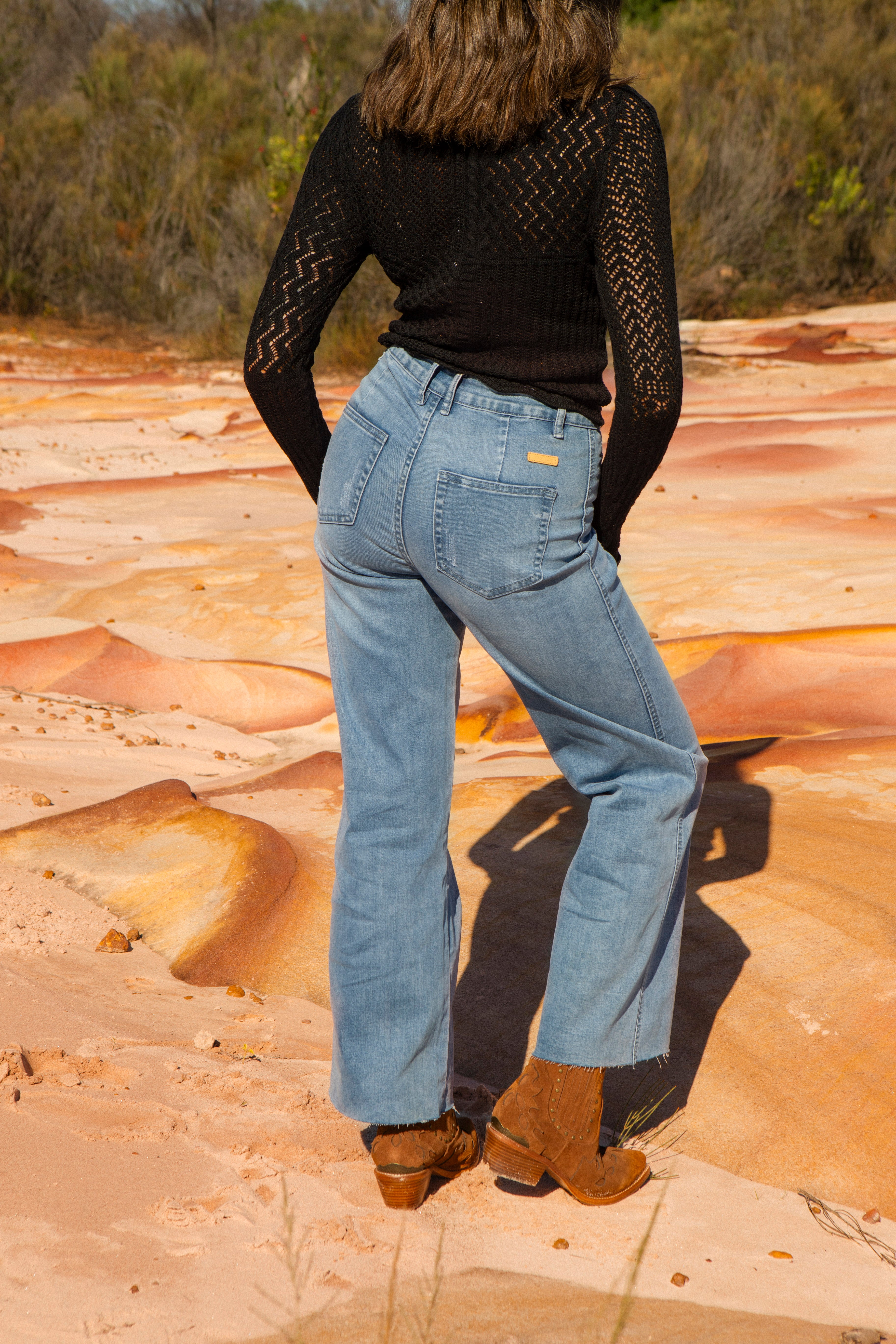 Tuscan Jean Blue Wash - rear view.