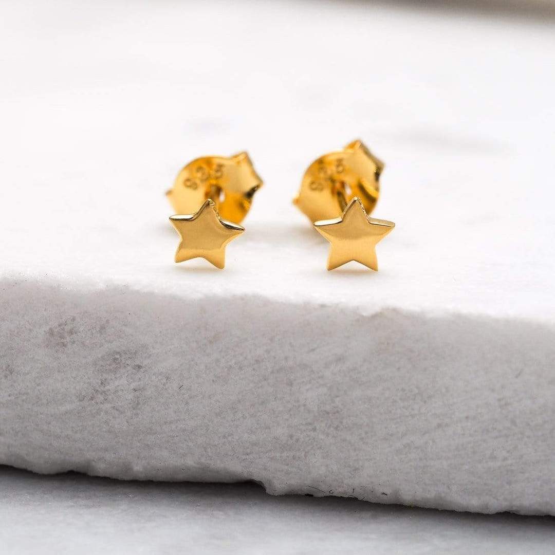 S459G - Gold Astra Star Studs
