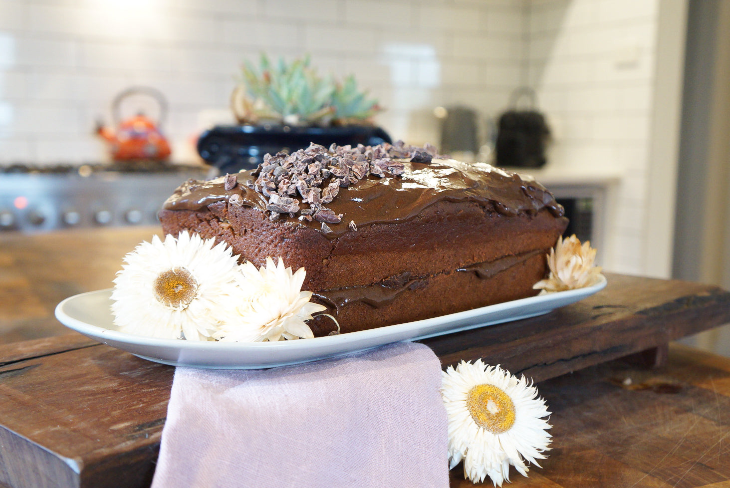 Monique's Vegan Raw Cacao and Avocado cake