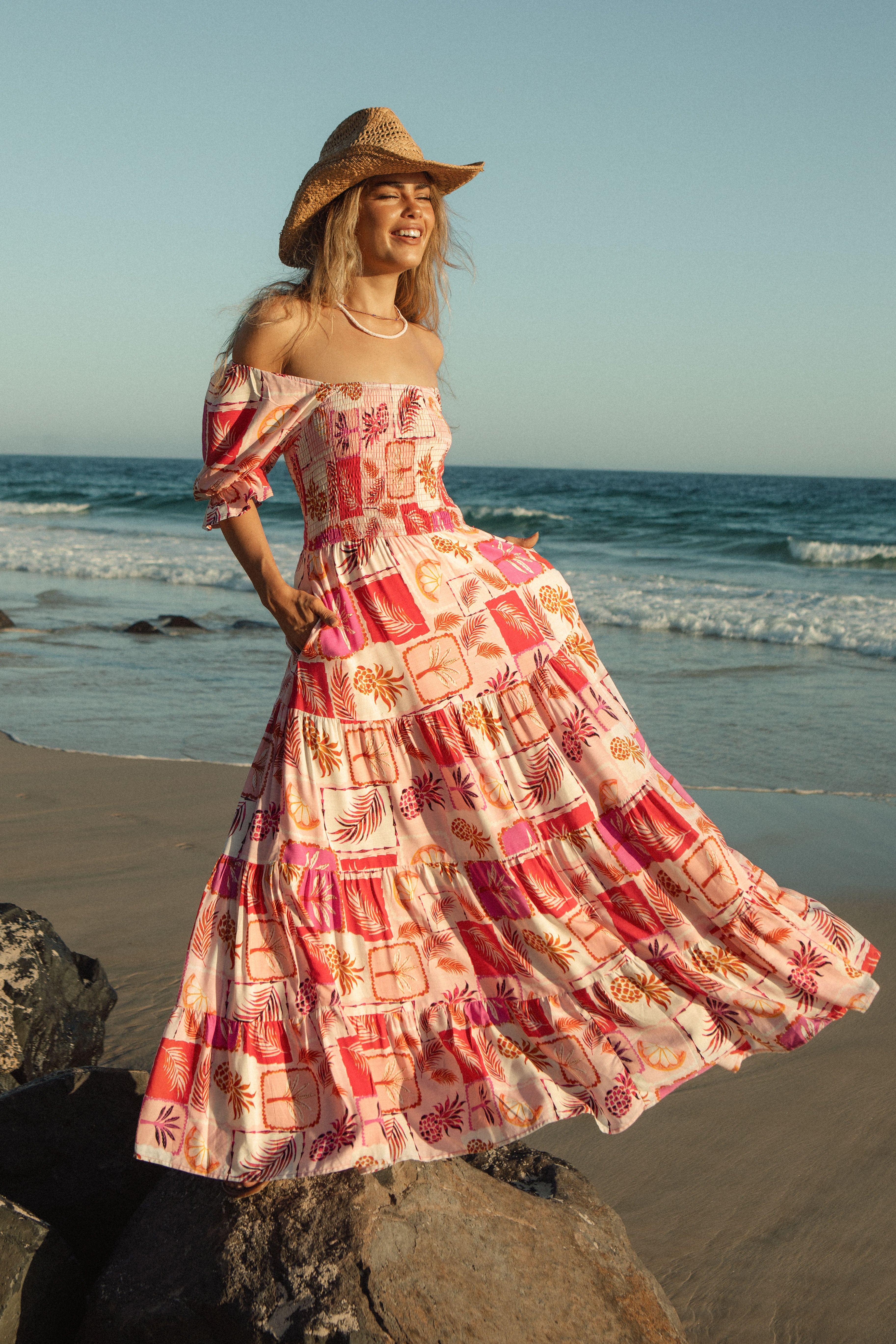 Samara Maxi Dress - Pina Colada