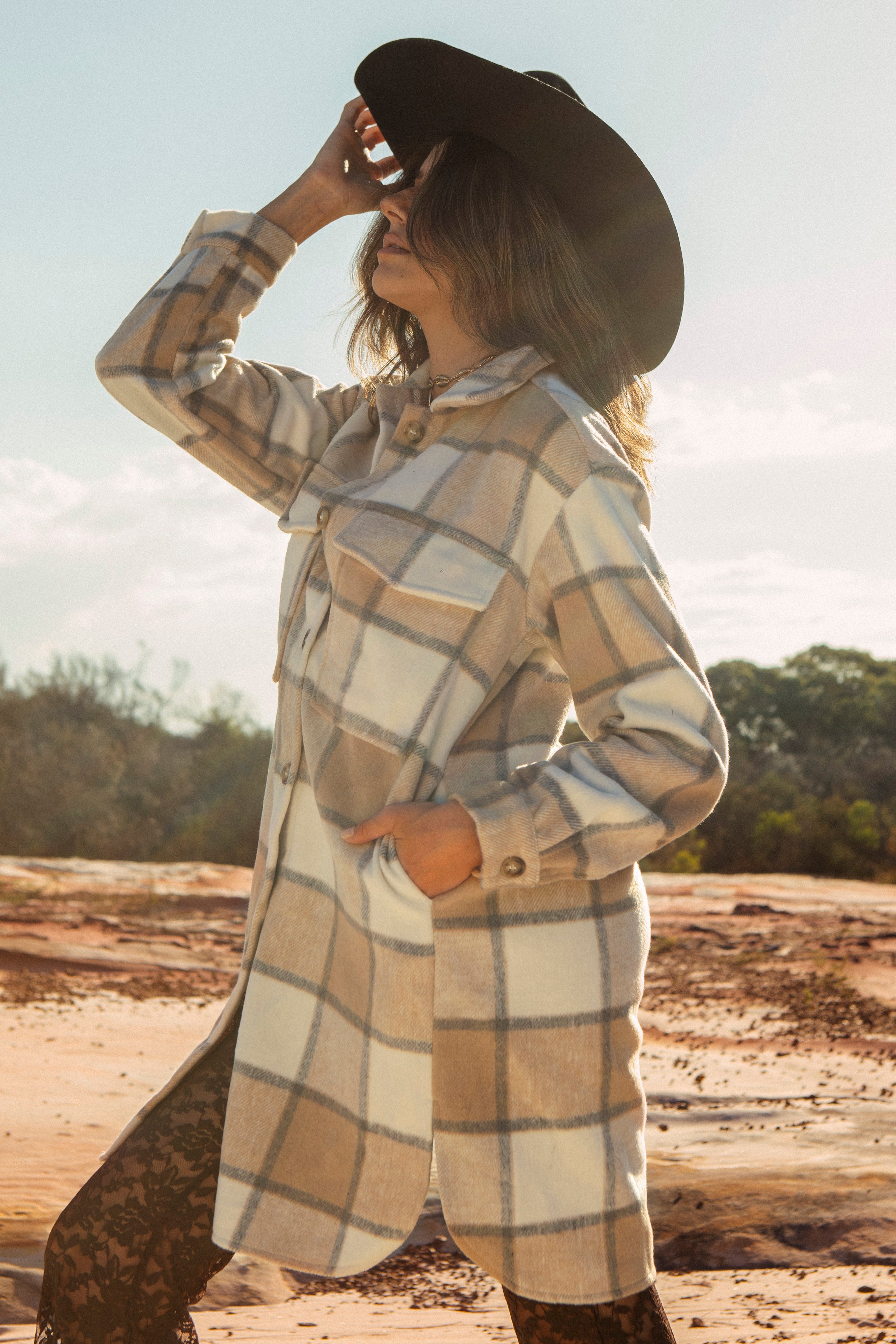 Woodland Shacket - Dusty