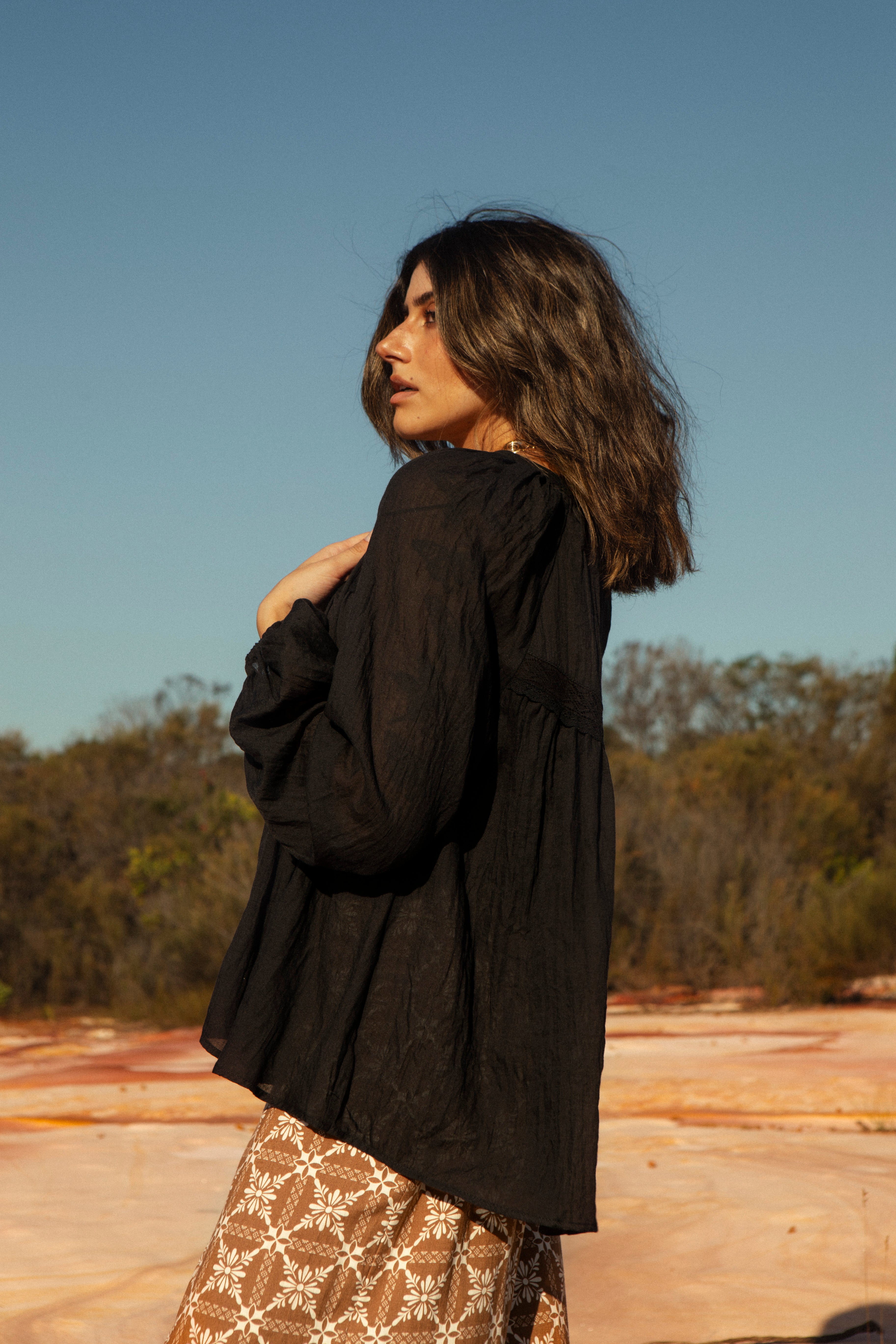 Astrid Blouse - Midnight