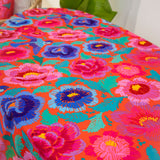 Canvas Tablecloth - Birds and Roses