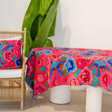 Canvas Tablecloth - Birds and Roses