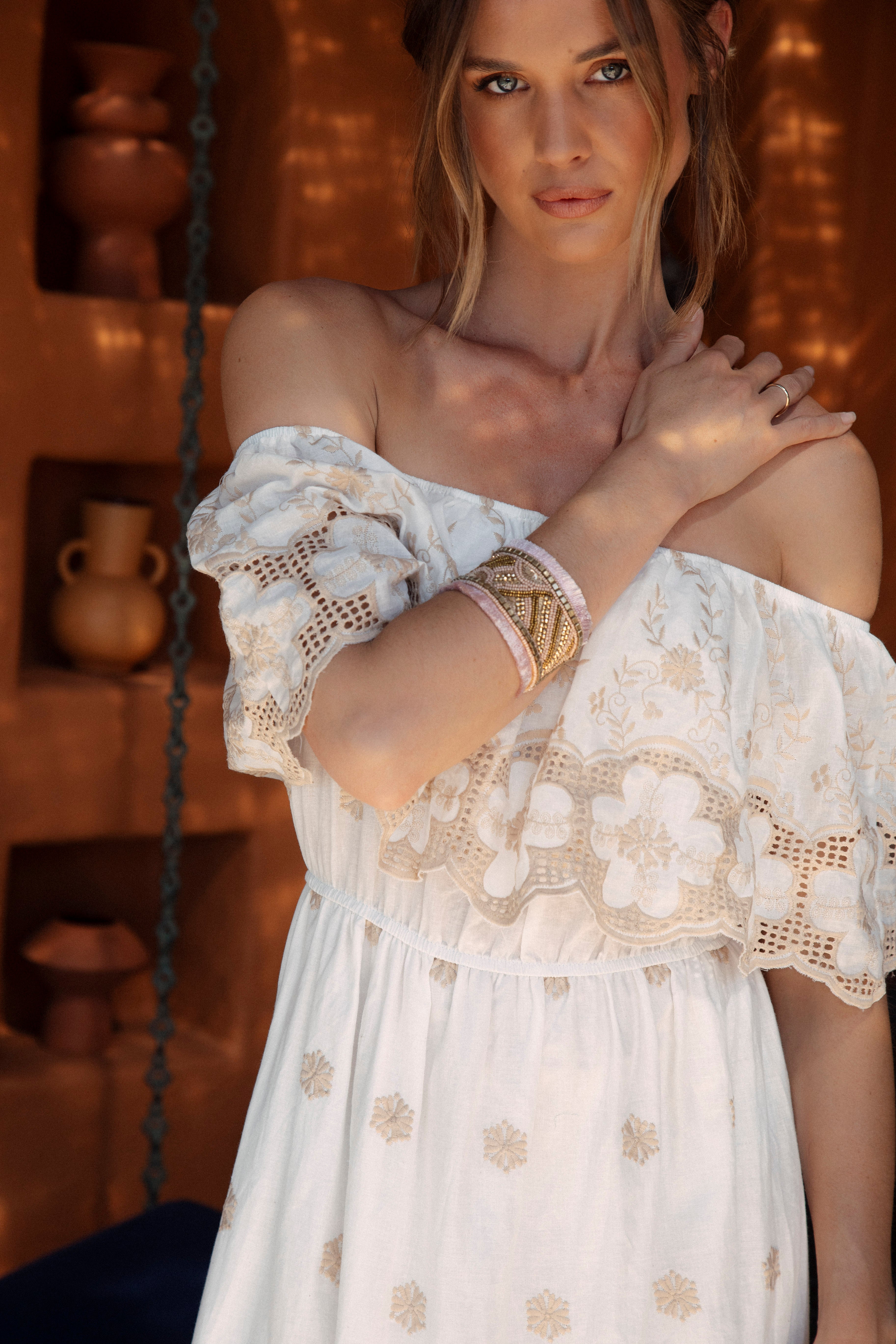Fiesta Cuff - Rosewater