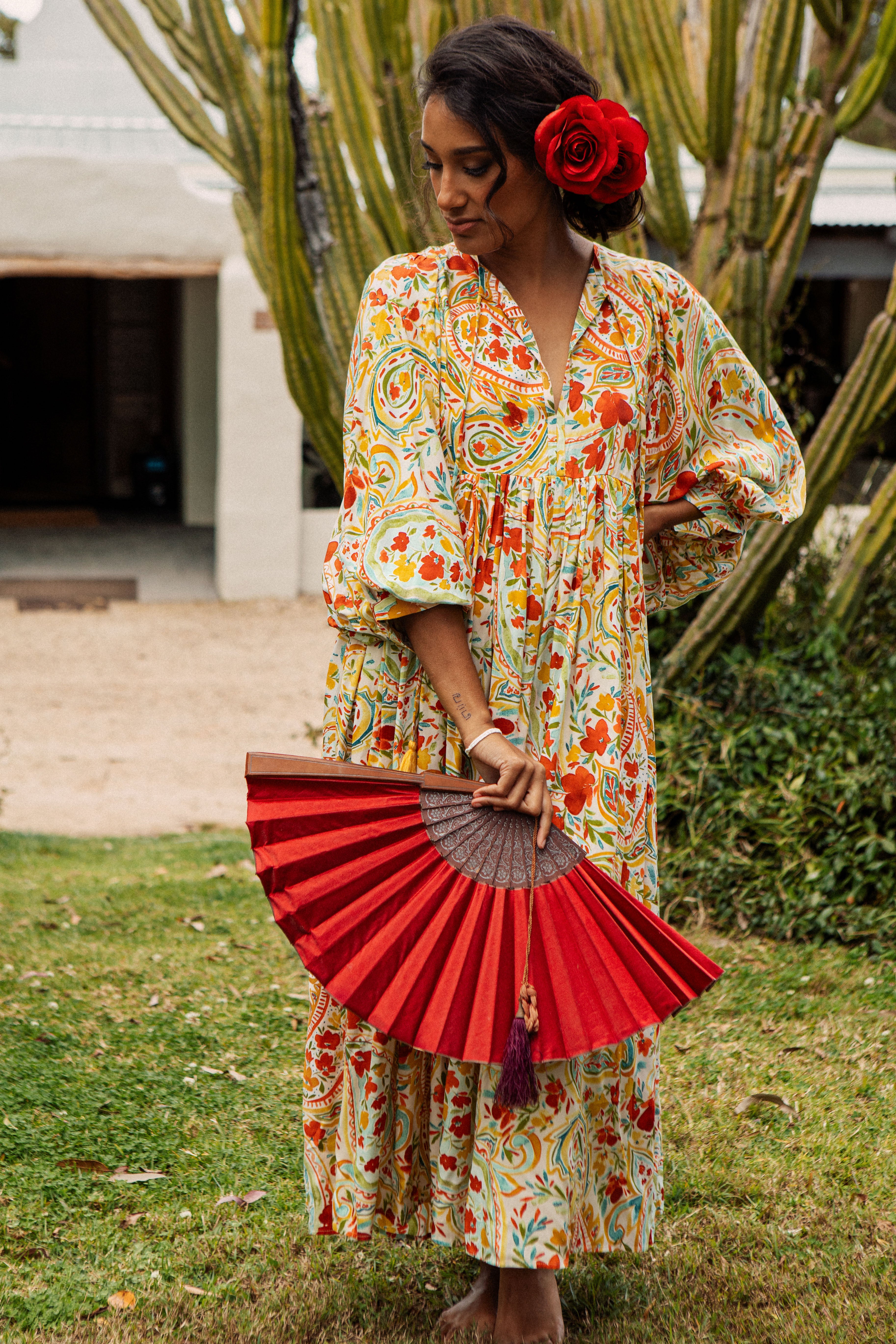 Sofia Midi Dress - Salsa