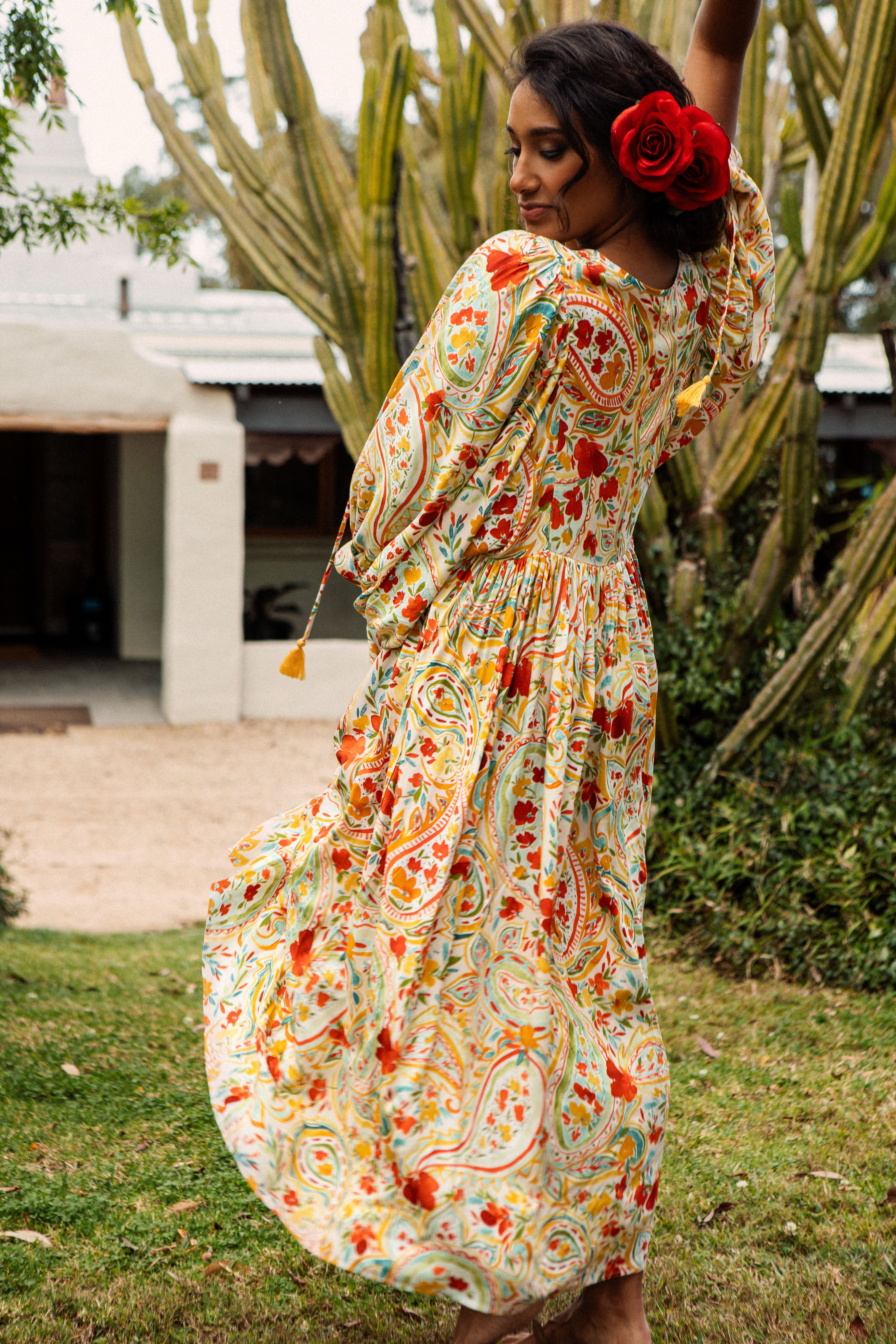 Sofia Midi Dress - Salsa