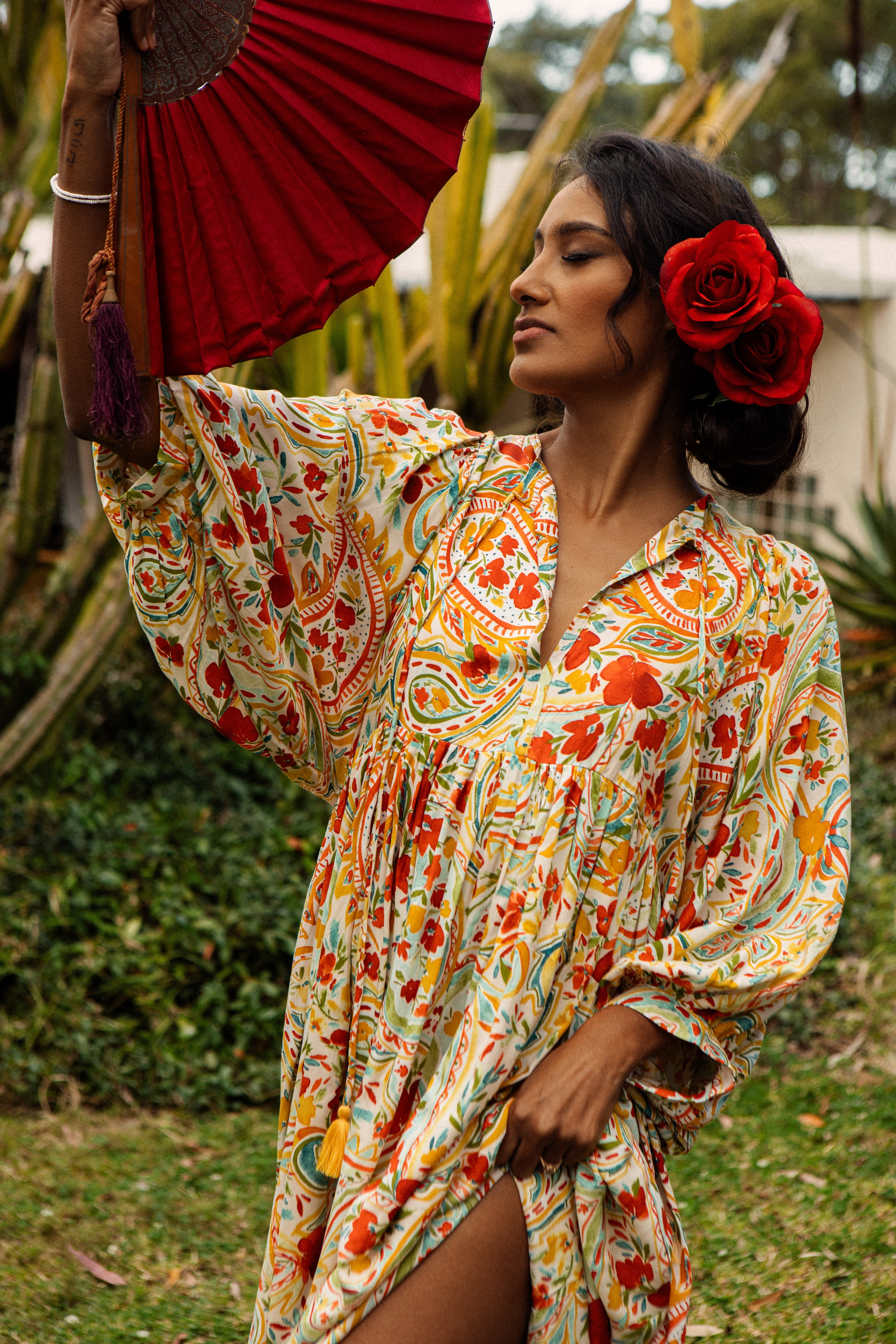 Sofia Midi Dress - Salsa