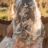 Città Lace Head Scarf in Cream