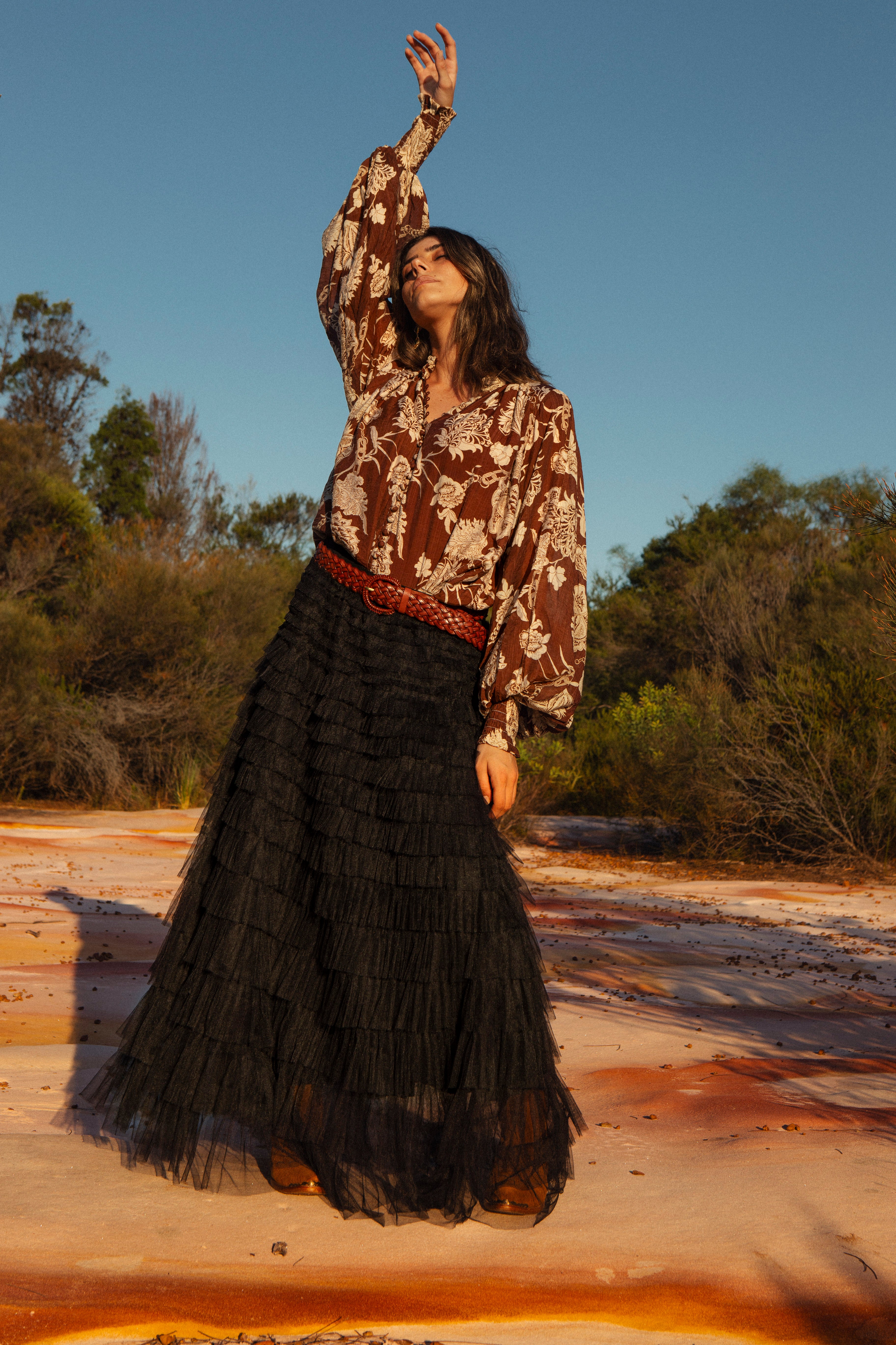 Carrie Tulle skirt - Raven