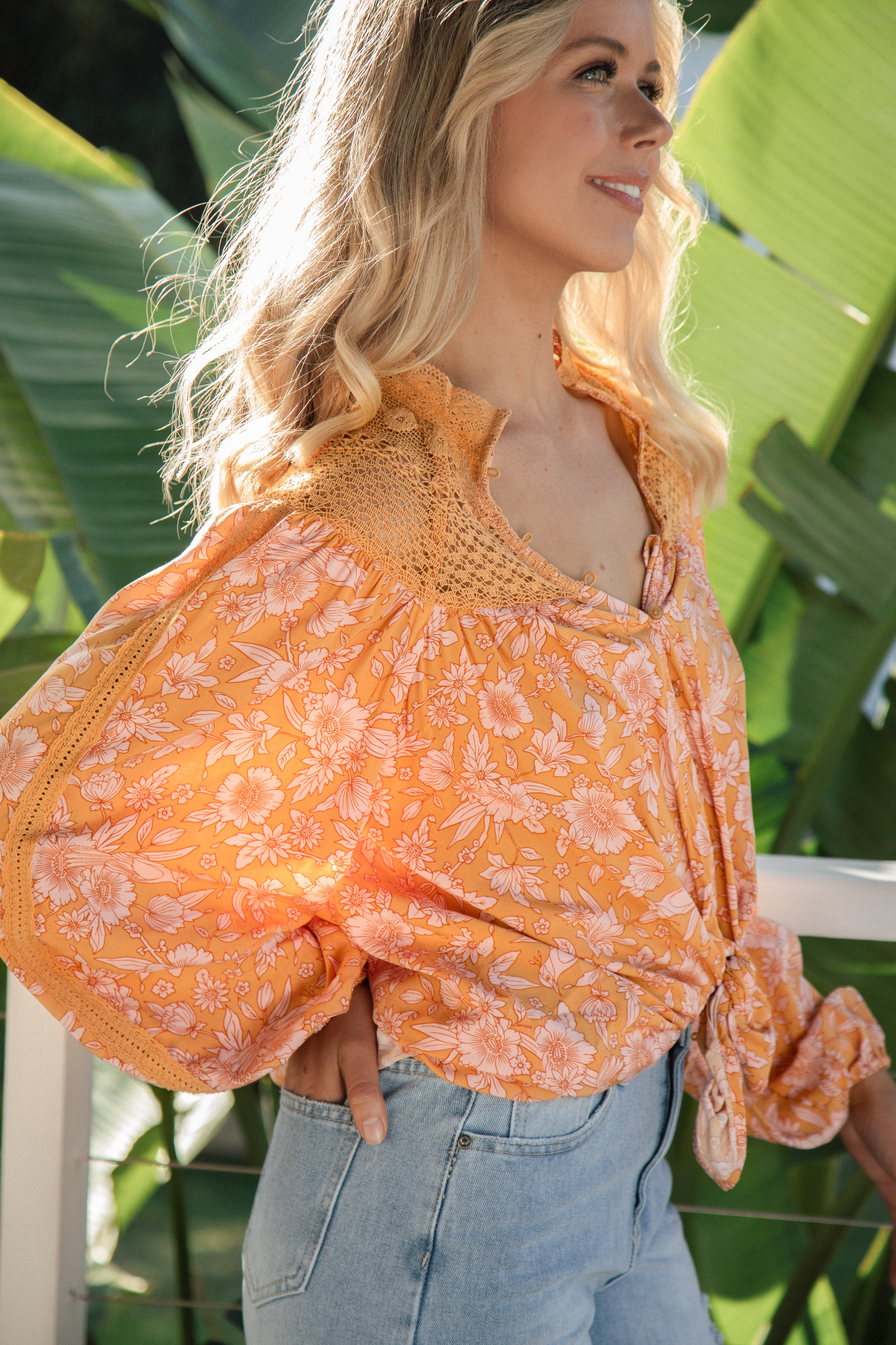 Florence Blouse - Coral Ivy