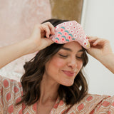 Embroidered Sleep Mask - Blush