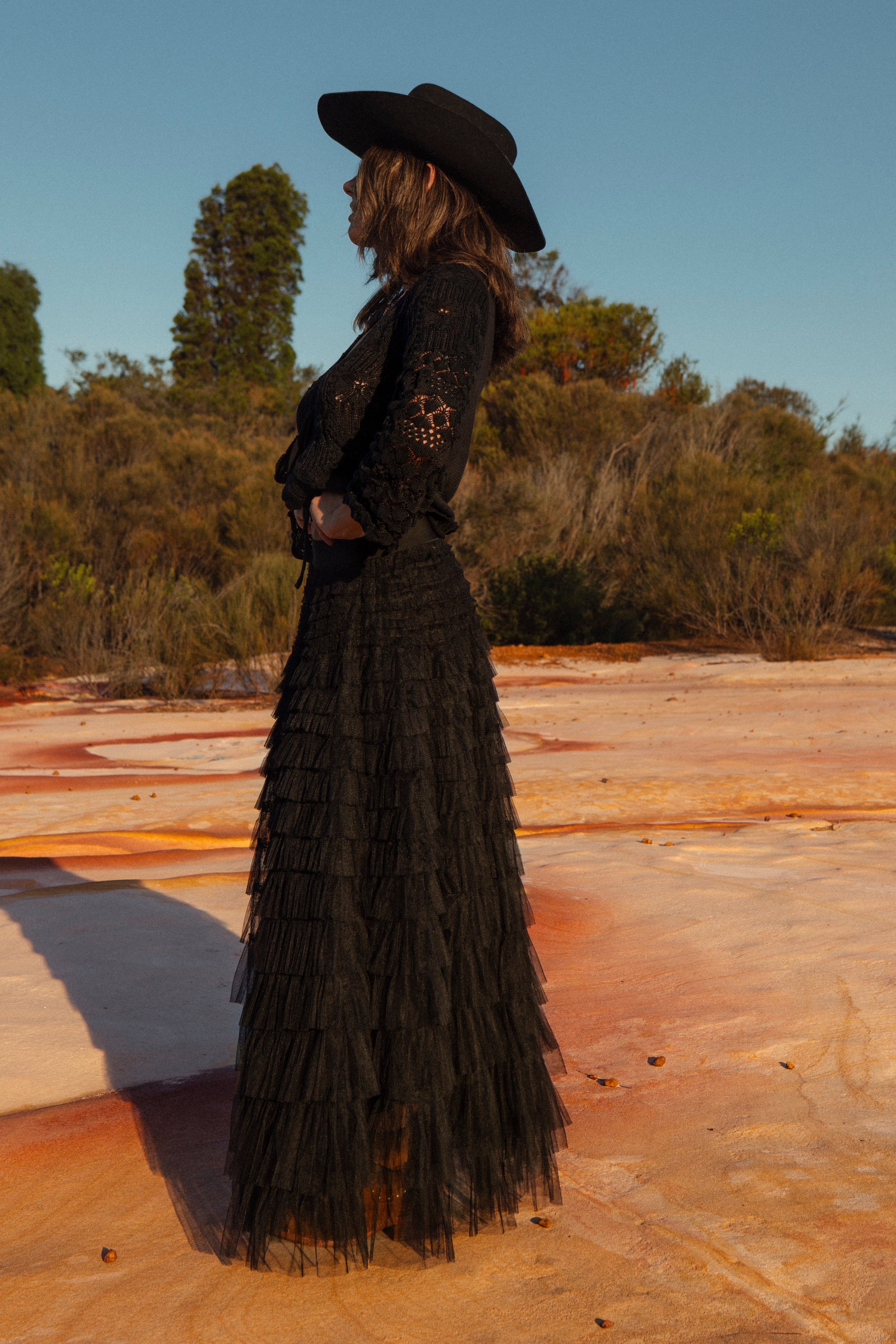 Carrie Tulle skirt - Raven