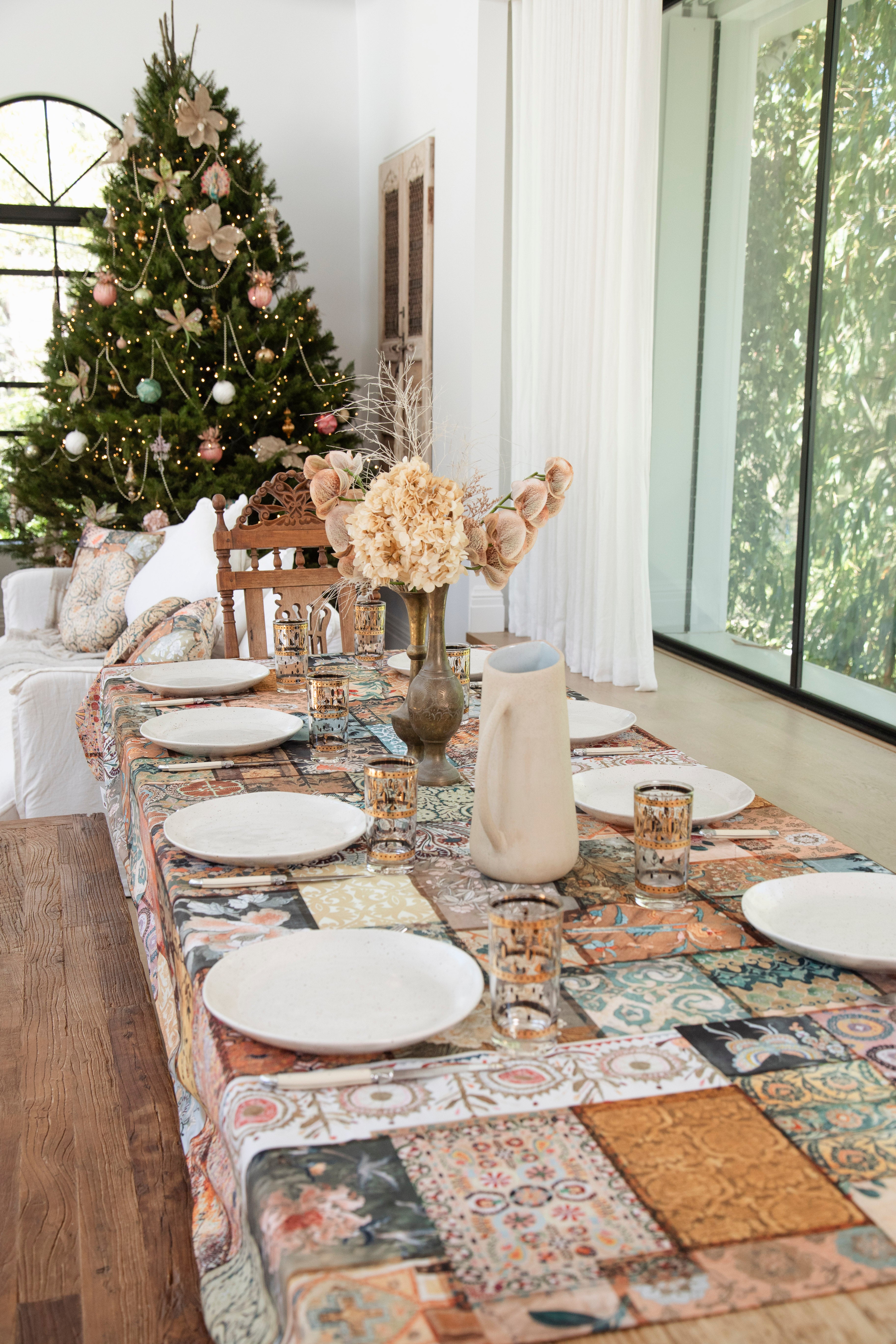 Canvas Tablecloth - Faded Grandeur