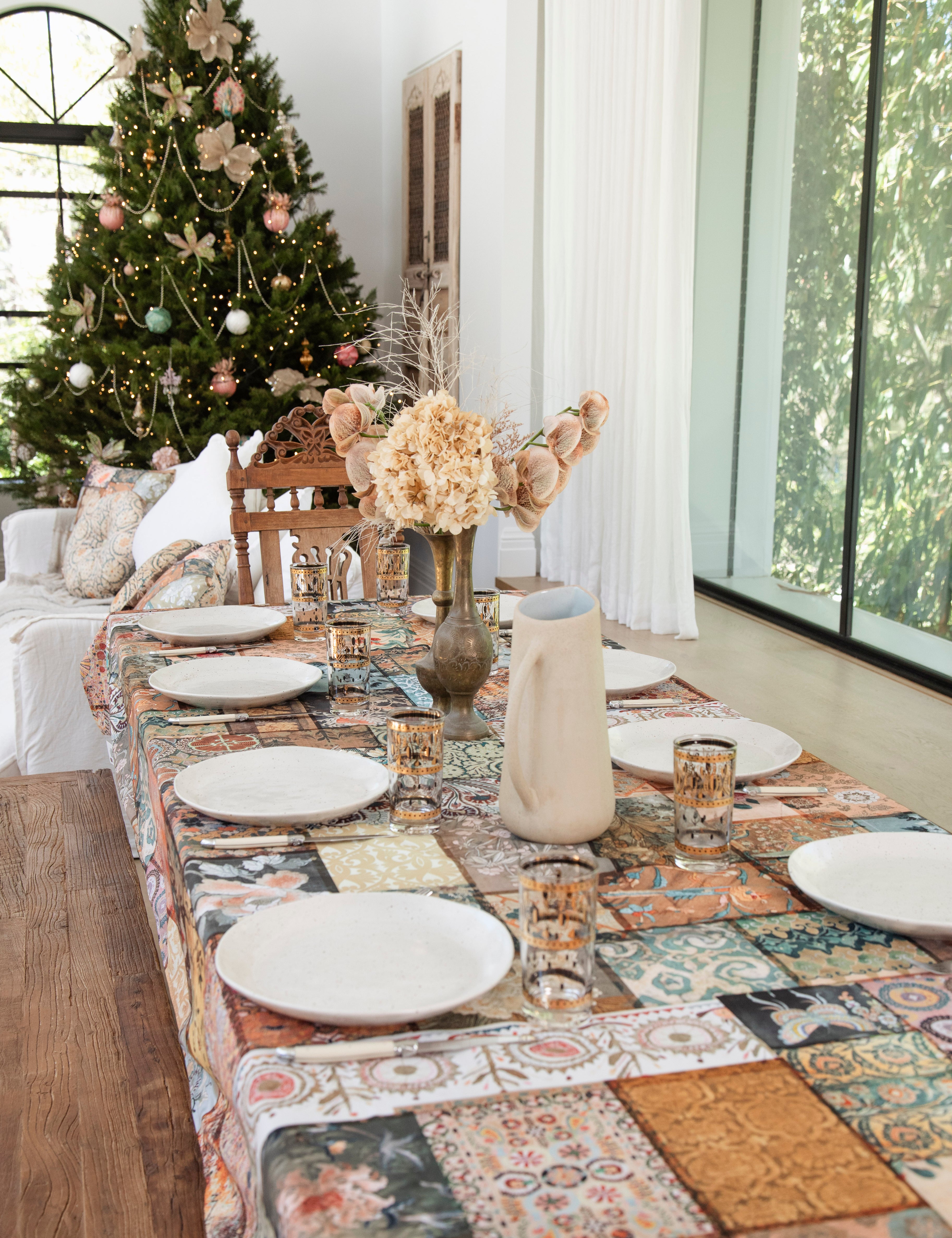Canvas Tablecloth - Faded Grandeur