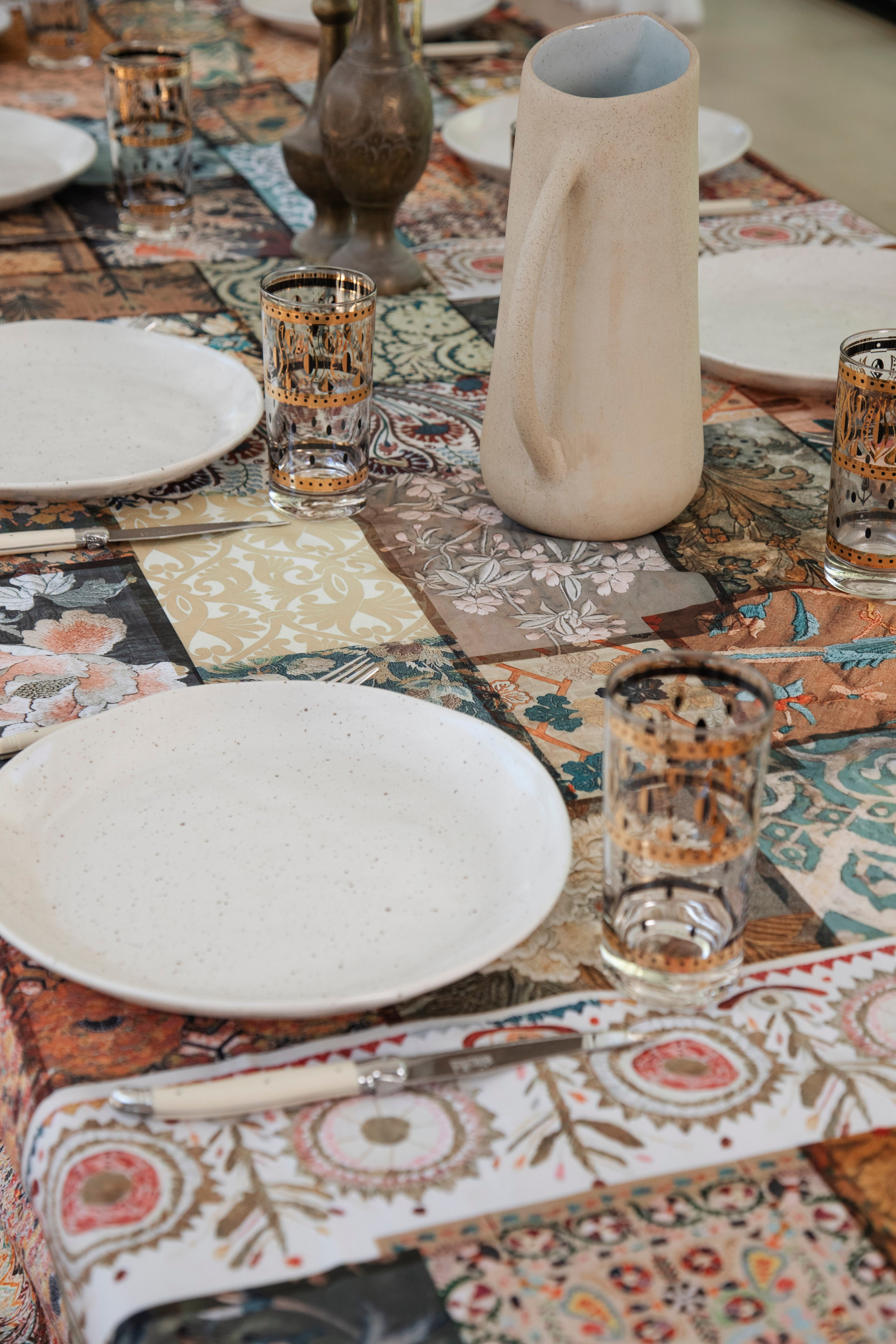 Canvas Tablecloth - Faded Grandeur