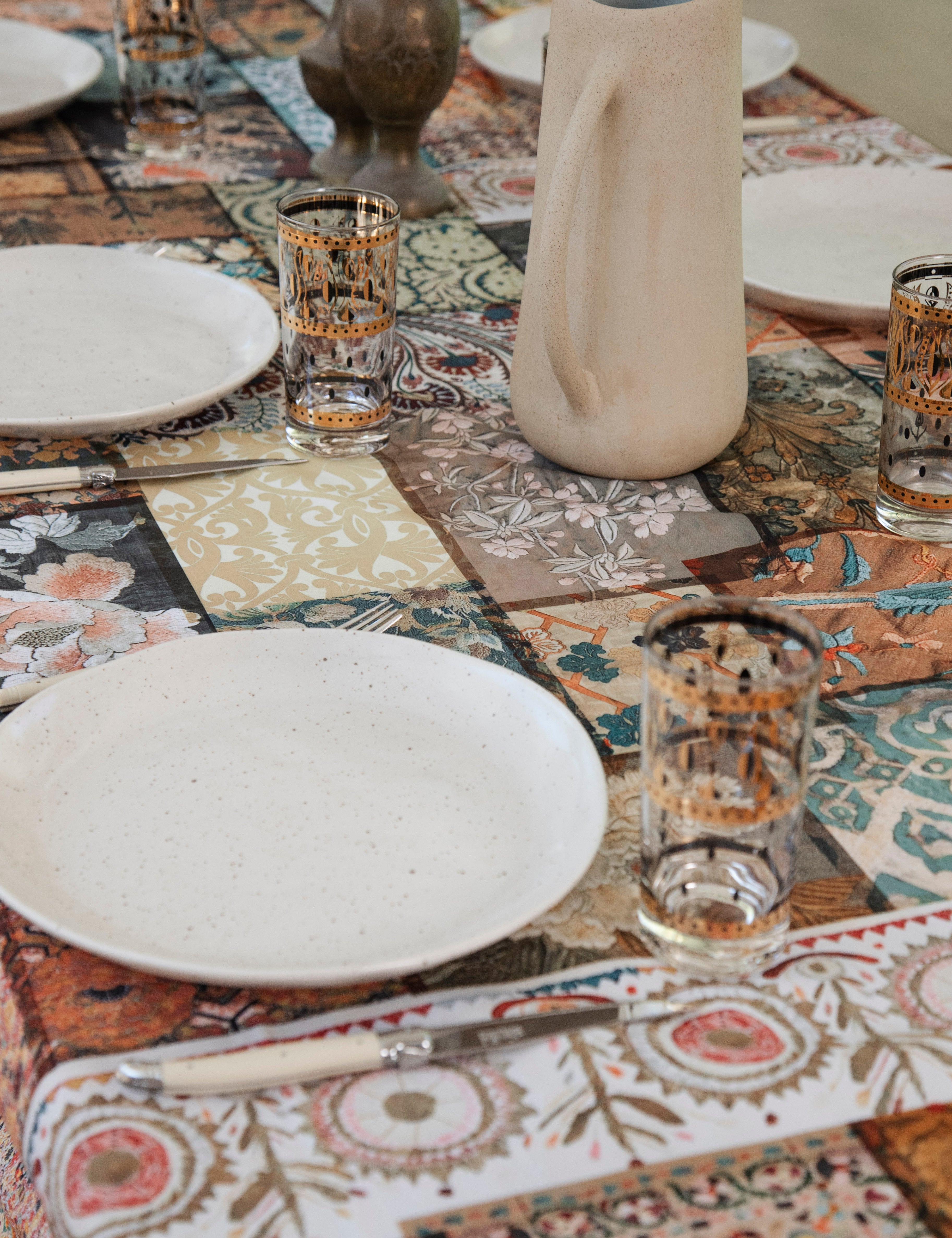 Canvas Tablecloth - Faded Grandeur