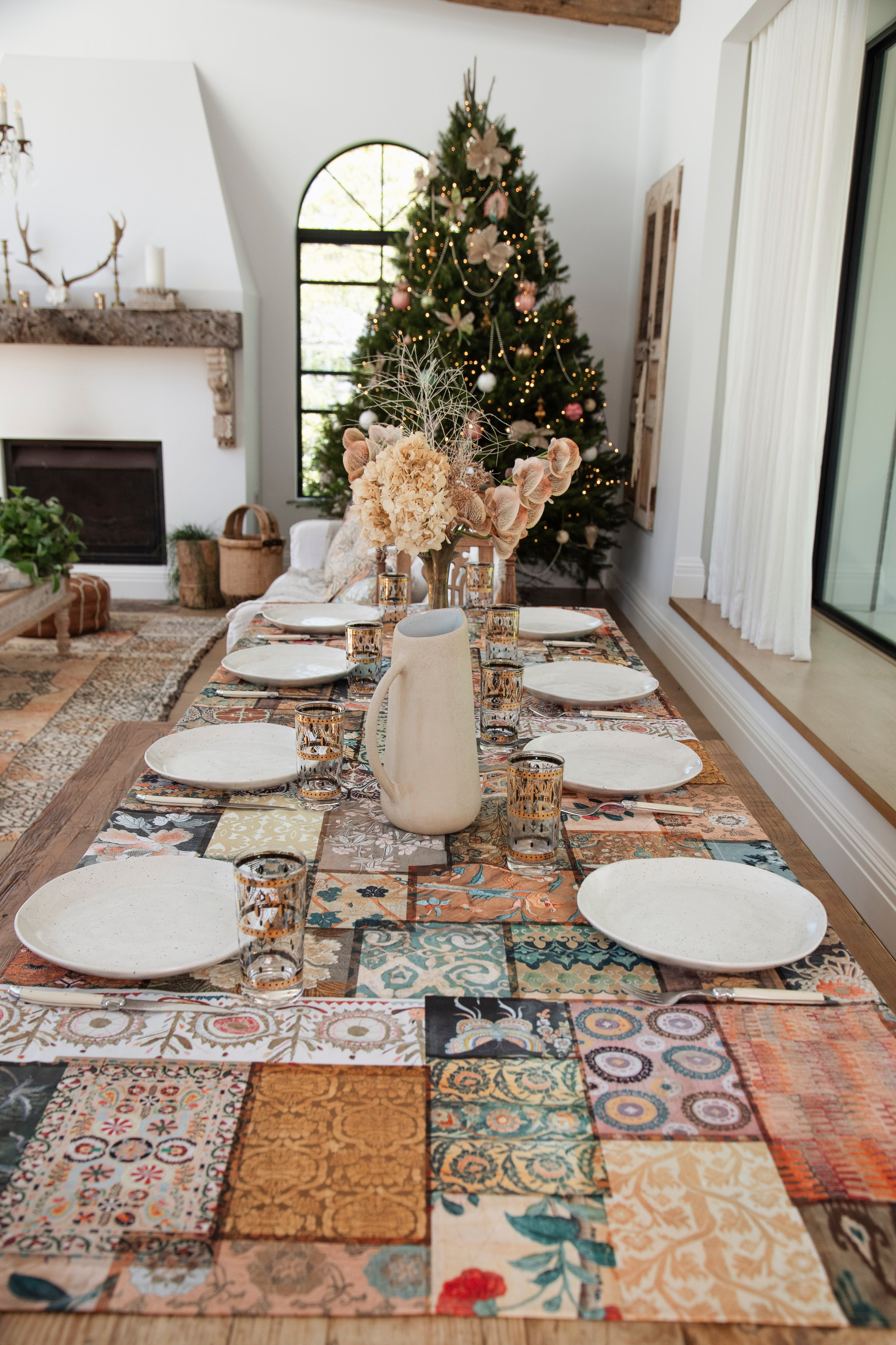 Canvas Tablecloth - Faded Grandeur