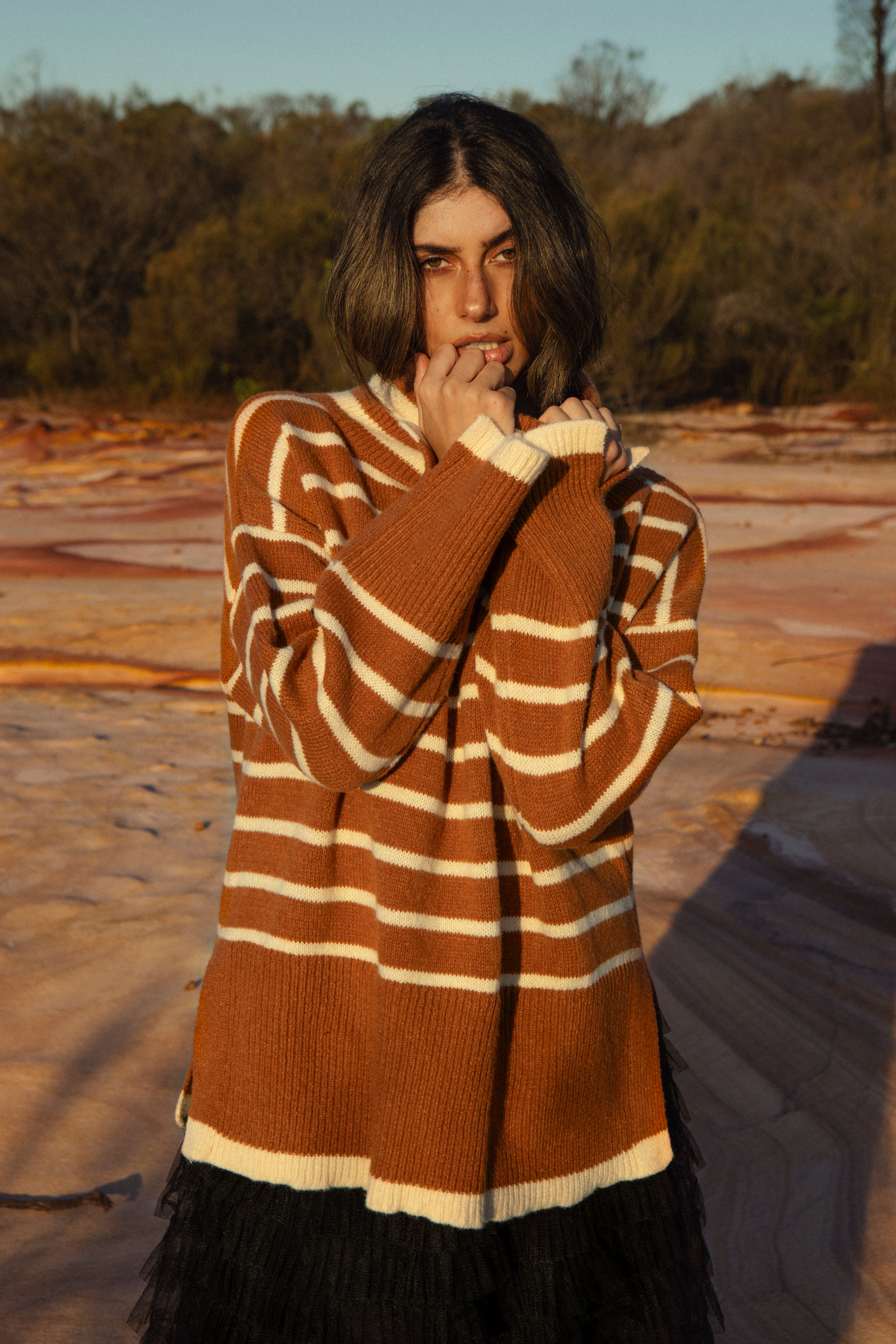 Sally Roll Neck Knit