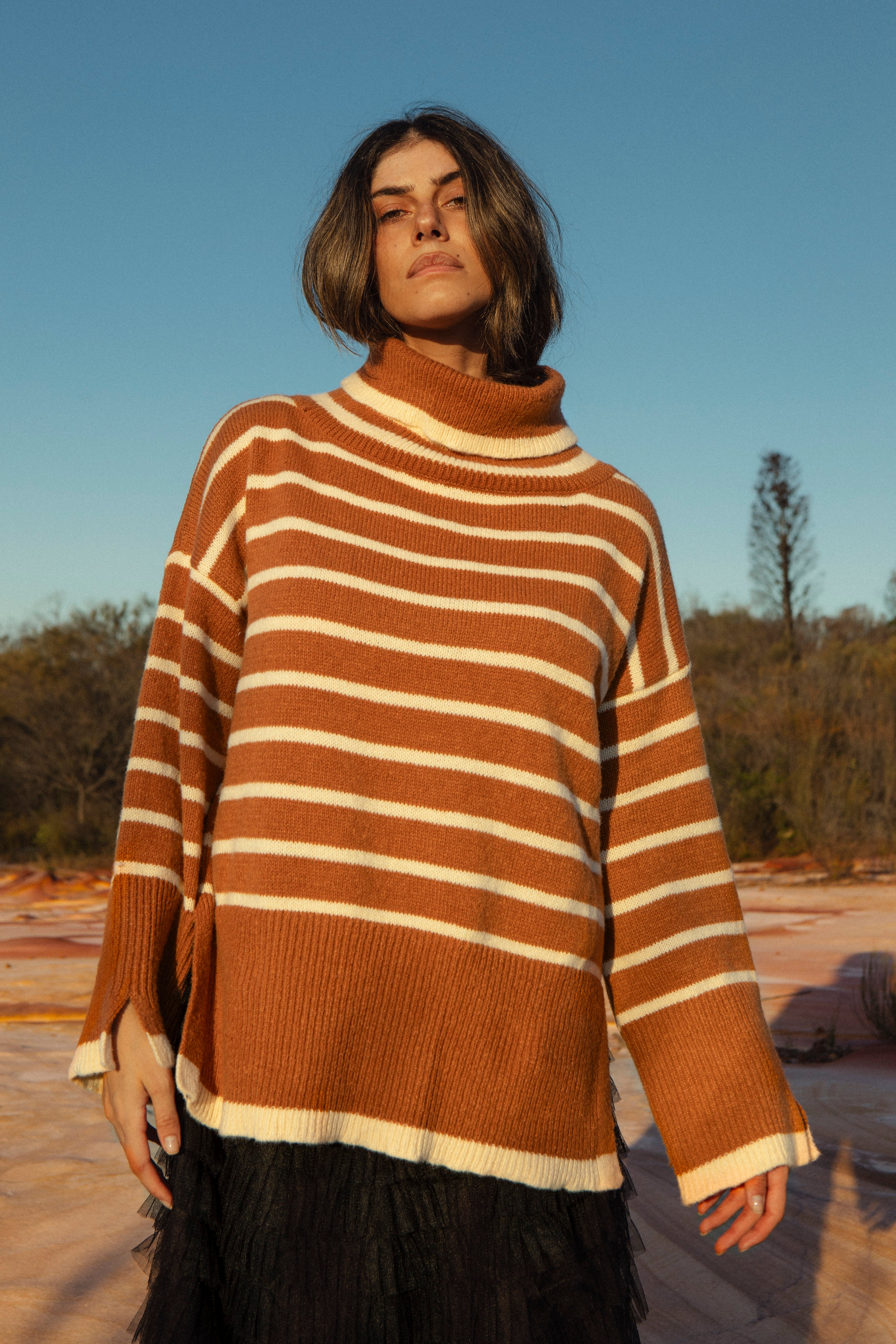 Sally Roll Neck Knit