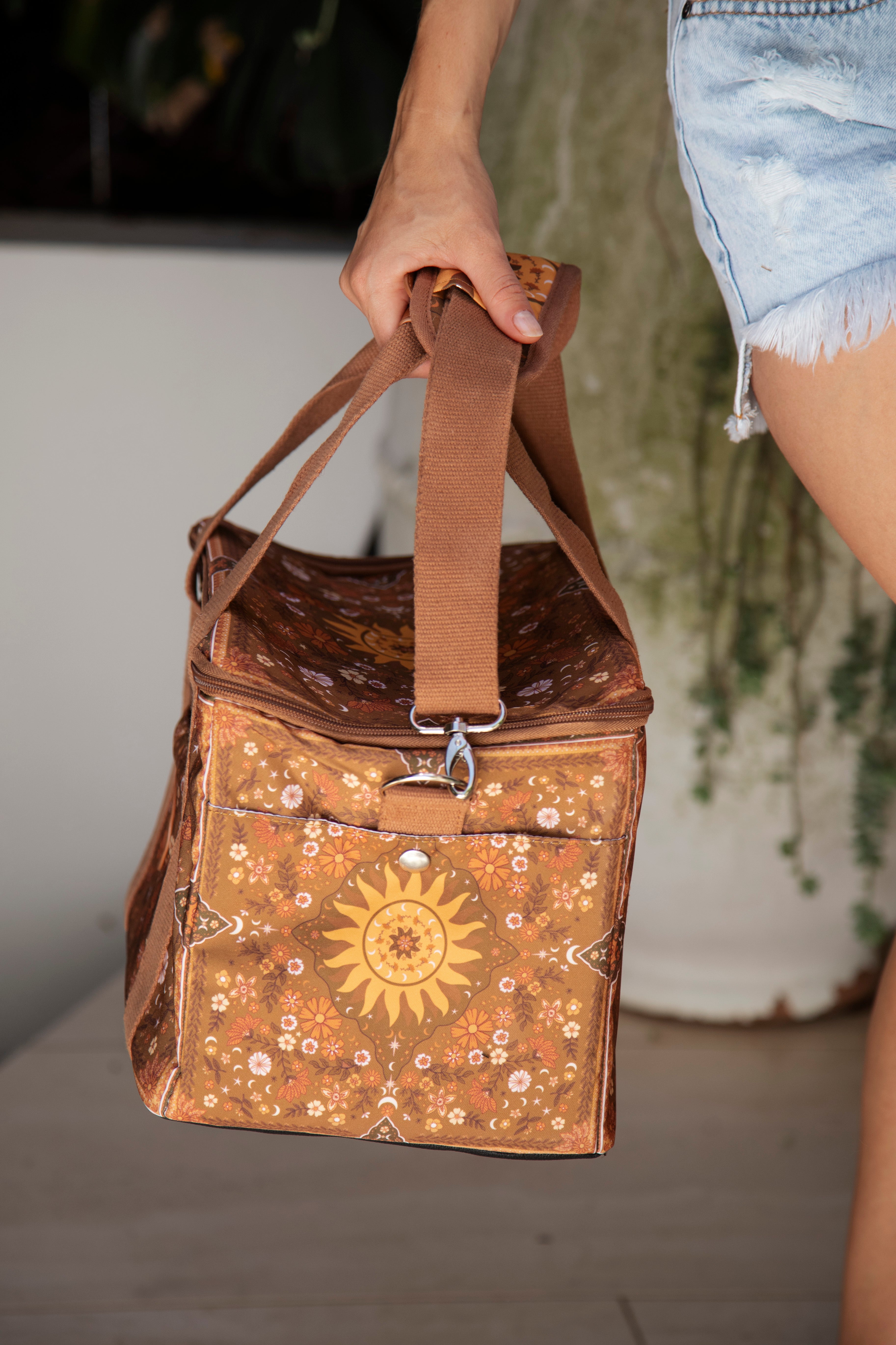 Boho Sun Mini Cooler - Brown