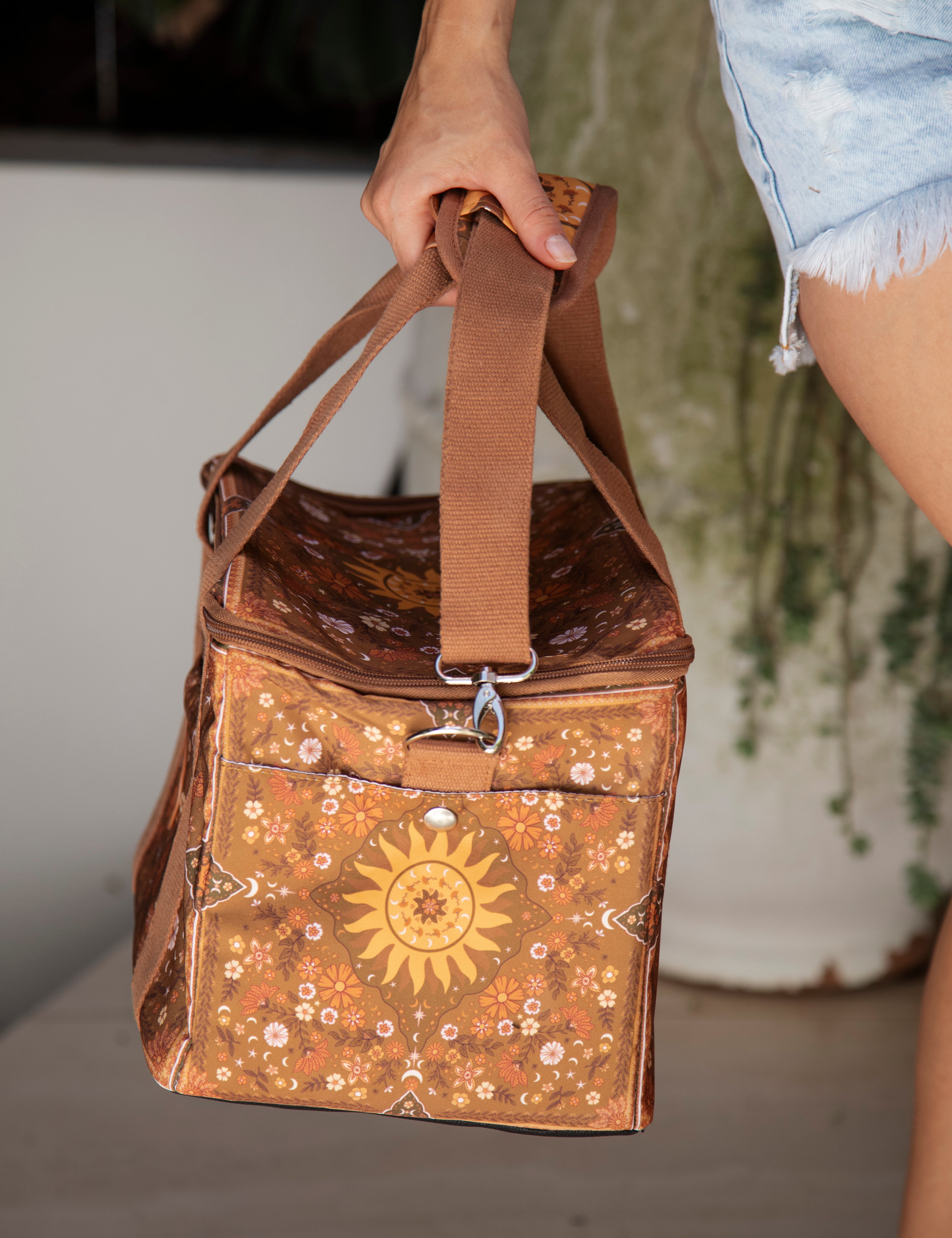 Boho Sun Mini Cooler - Brown