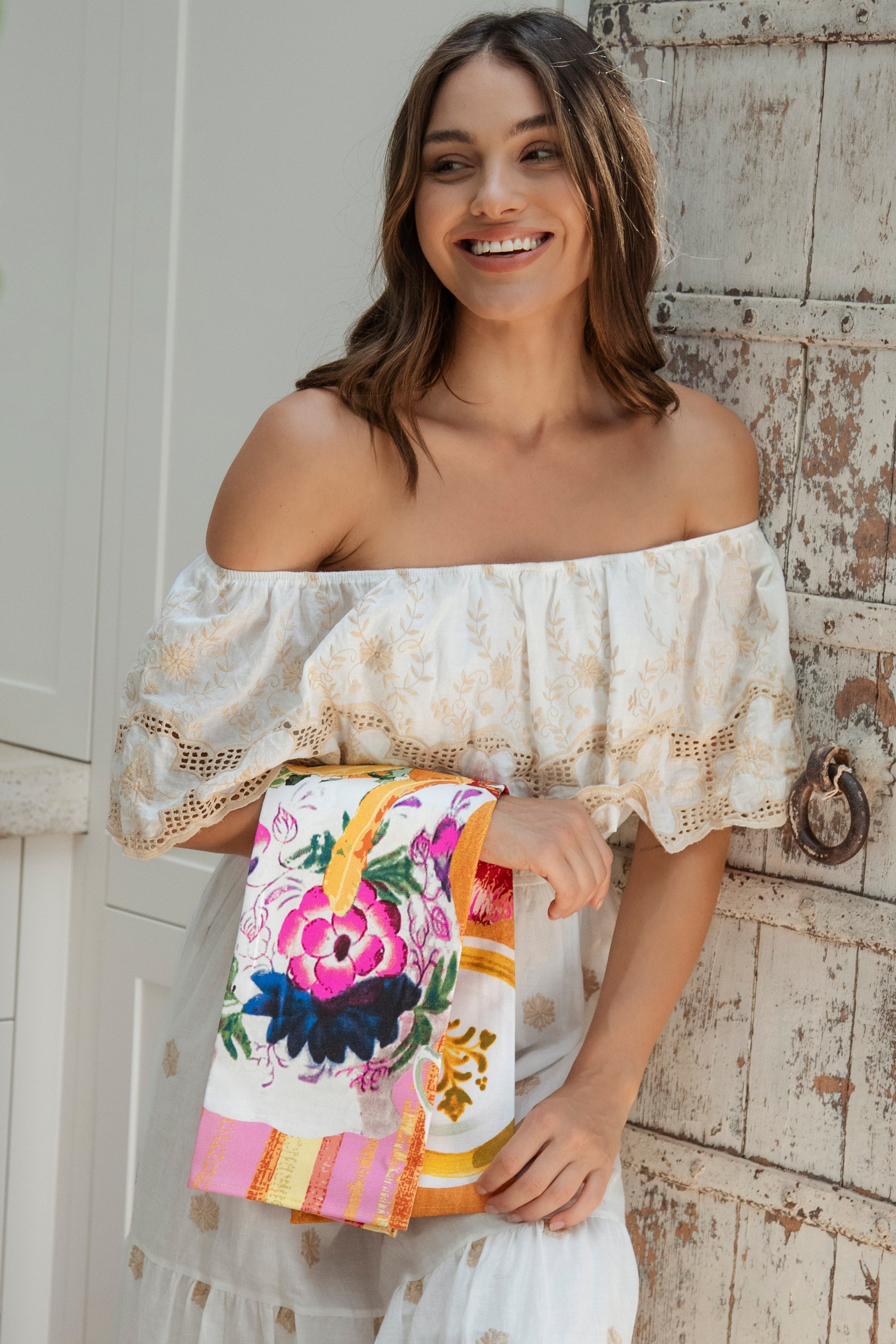 Tea Towel - Wildflower Yellow