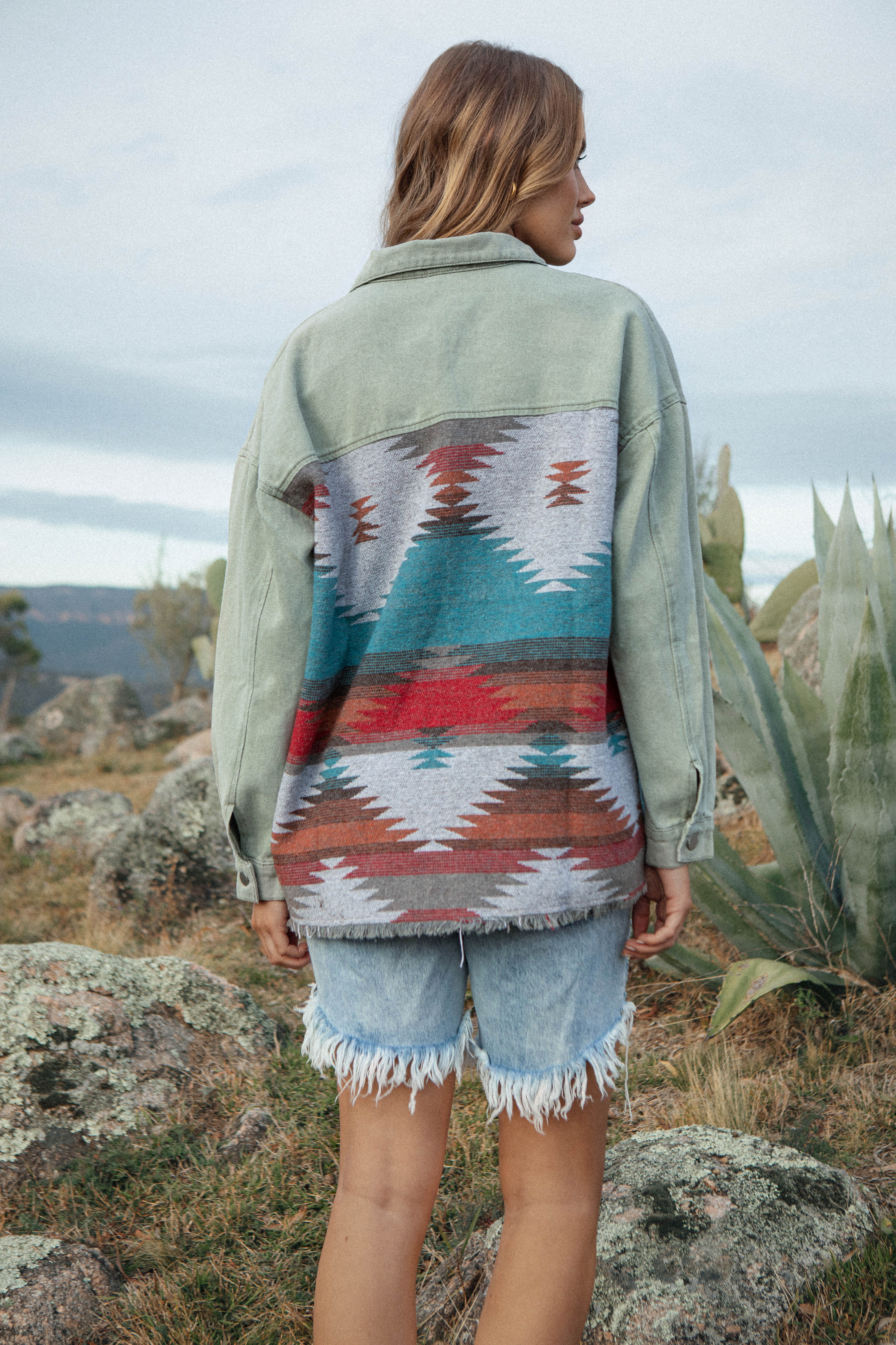 Mojave Aztec Jacket - Cactus