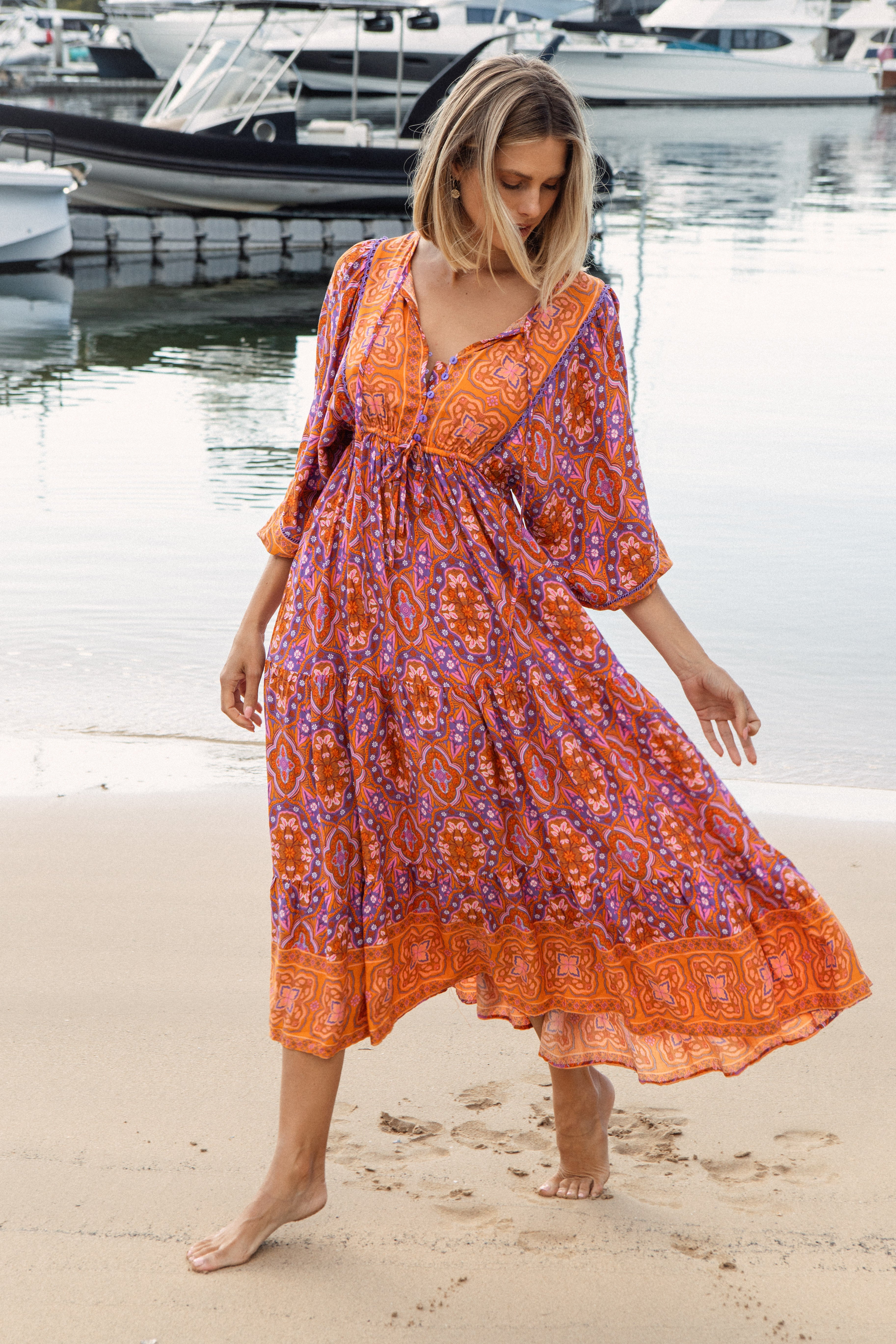Sia Dress - Caribbean Sunset