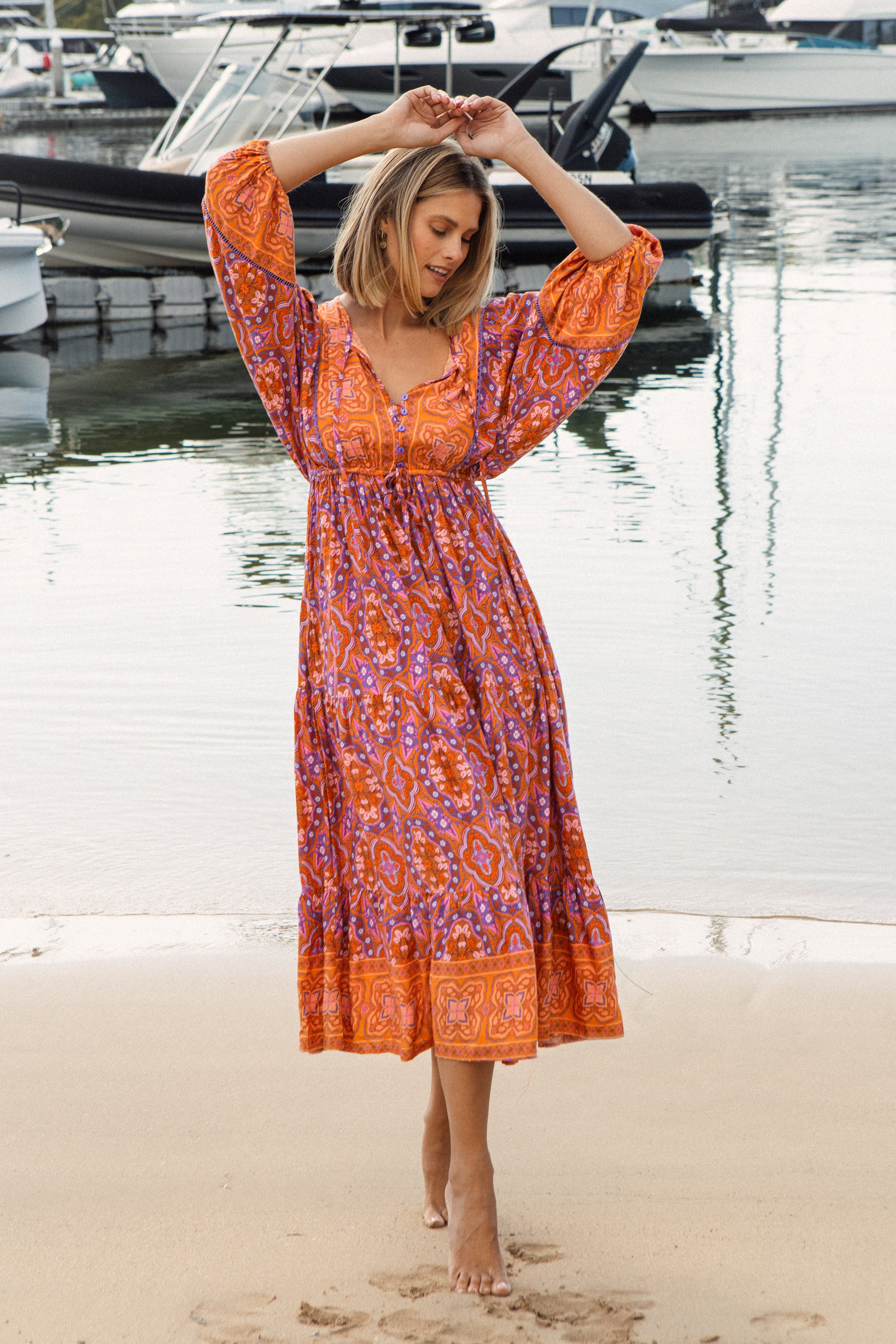Sia Dress - Caribbean Sunset