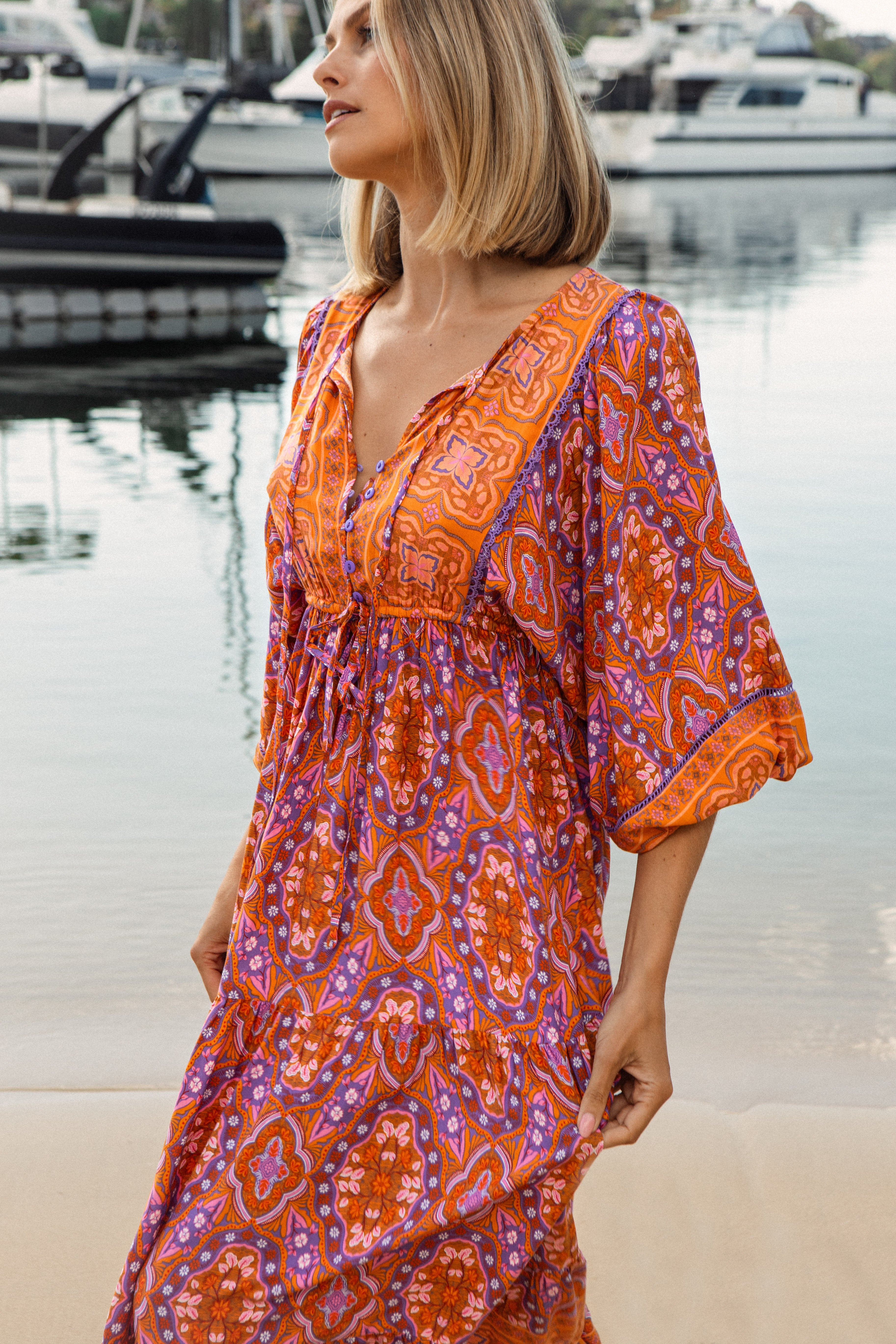 Sia Dress - Caribbean Sunset