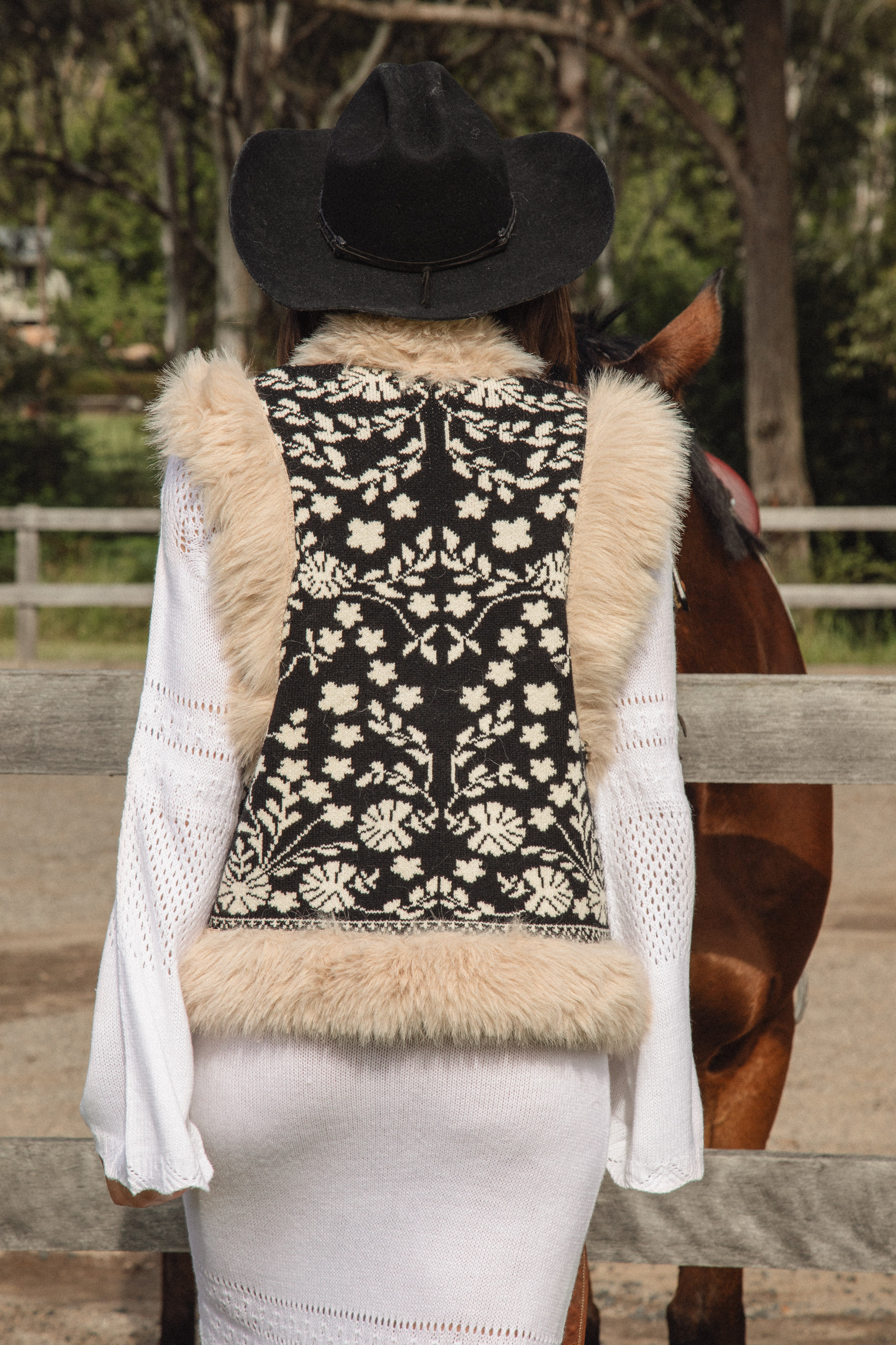 Cowgirl Vest - Black