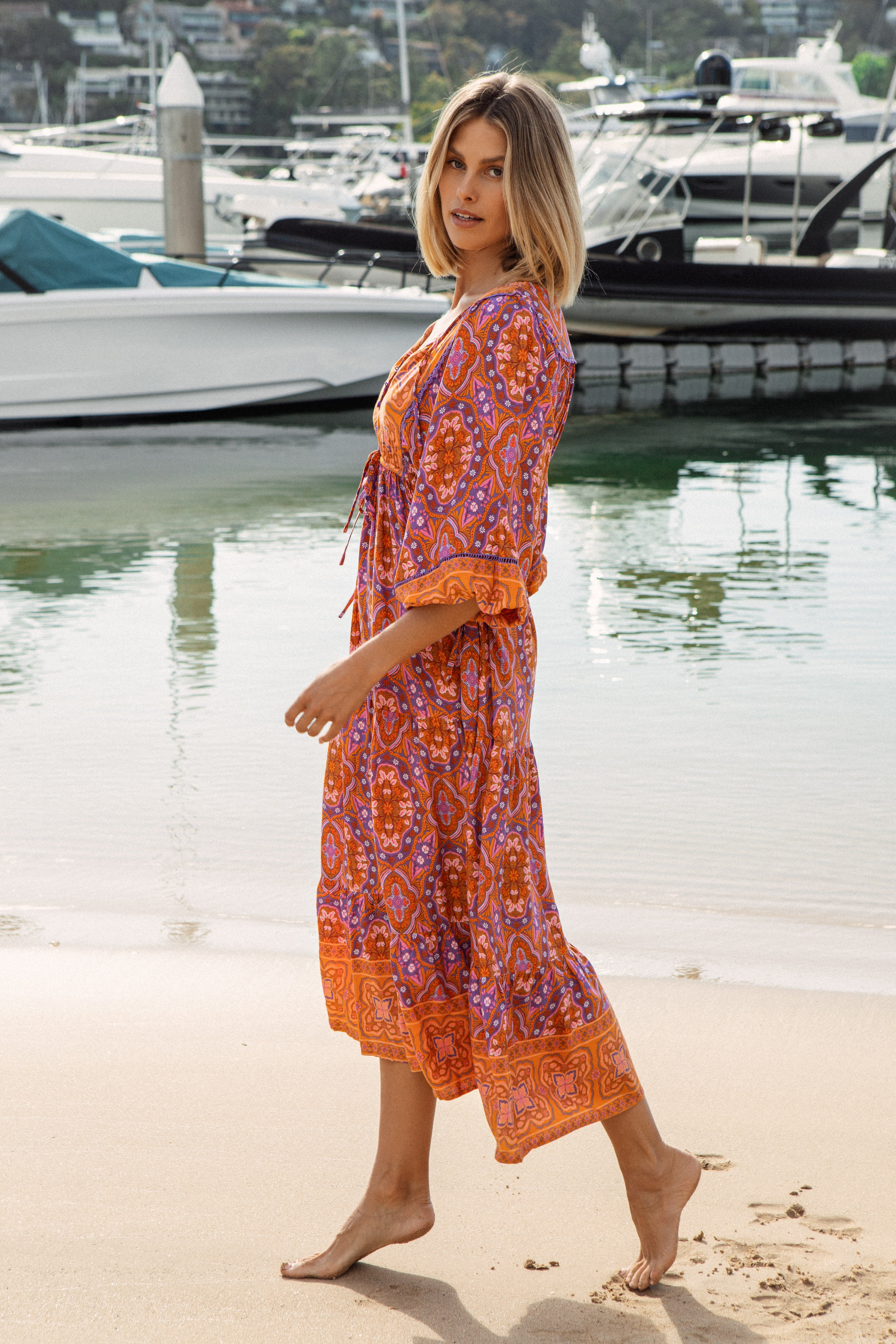 Sia Dress - Caribbean Sunset