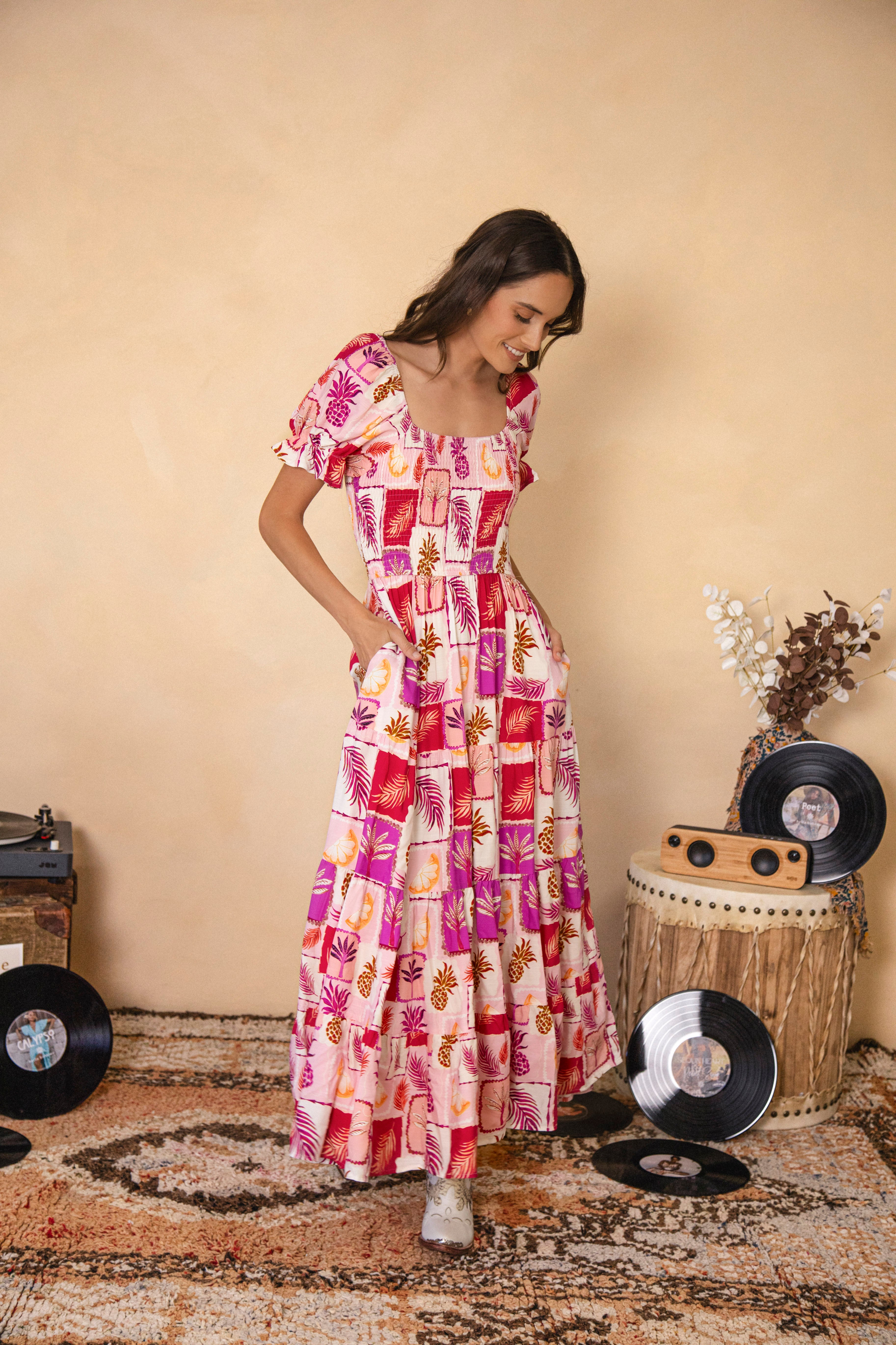 Samara Maxi Dress - Pina Colada