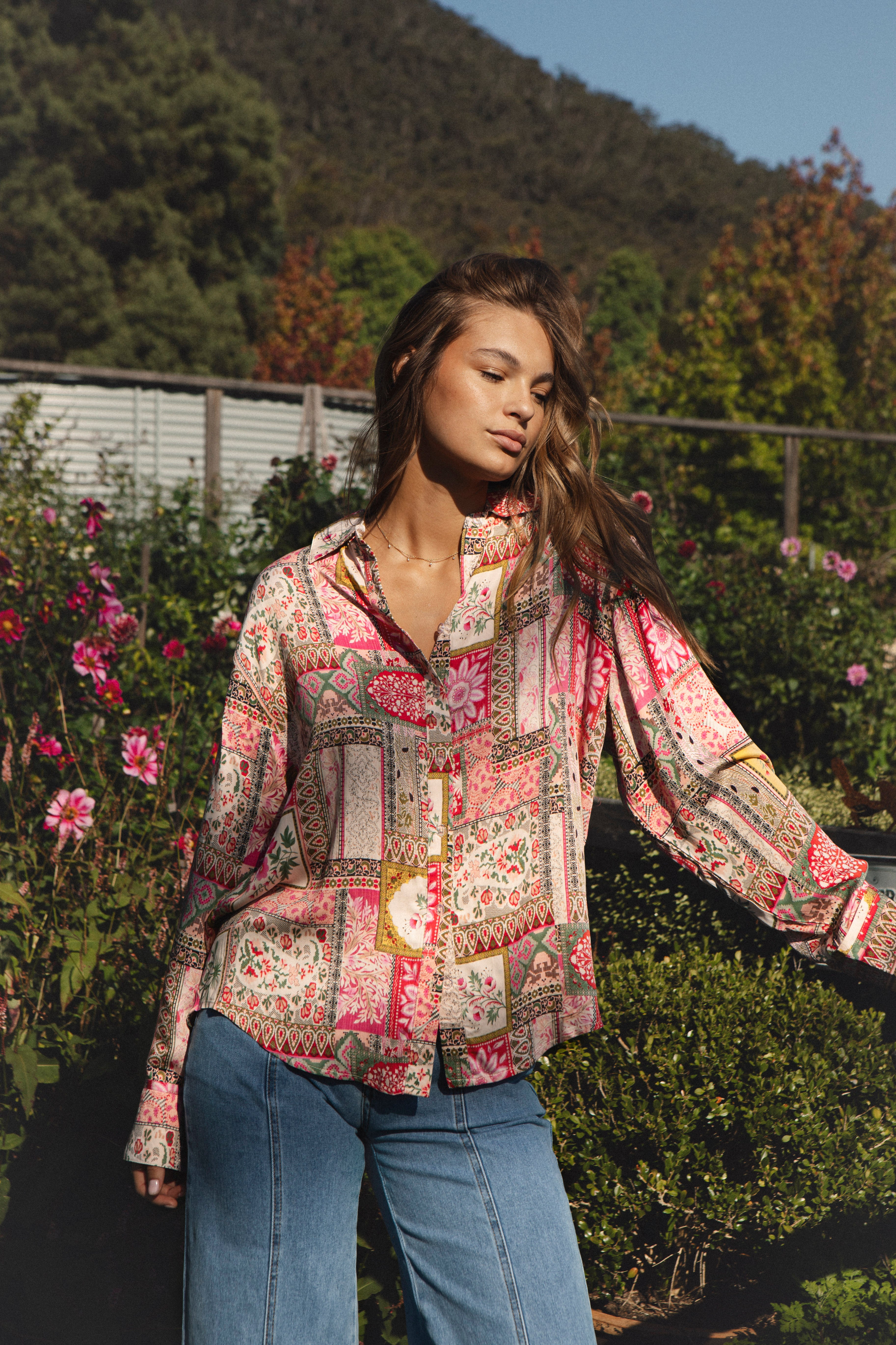 Patchwork Blouse - Dusk
