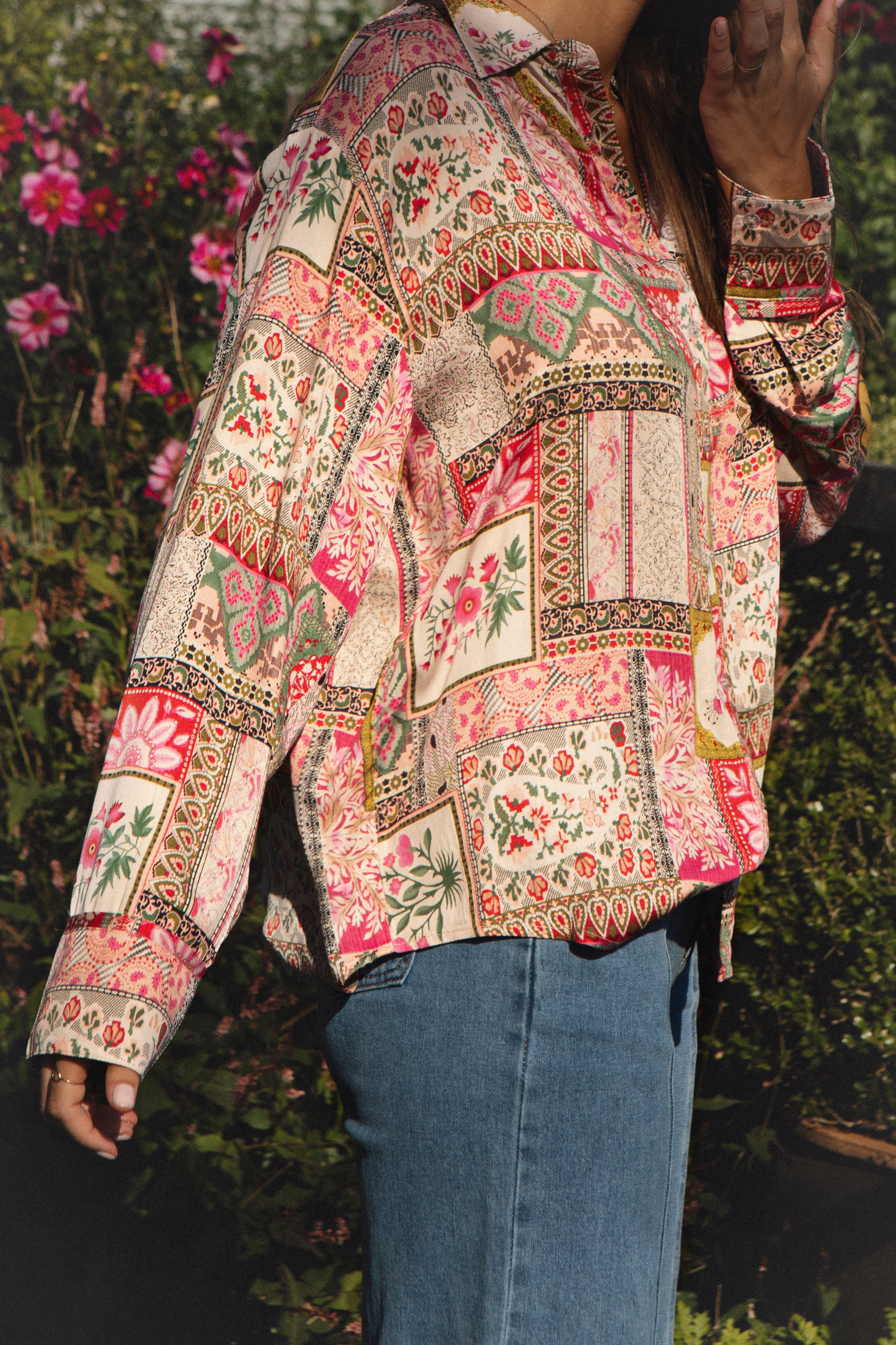 Patchwork Blouse - Dusk