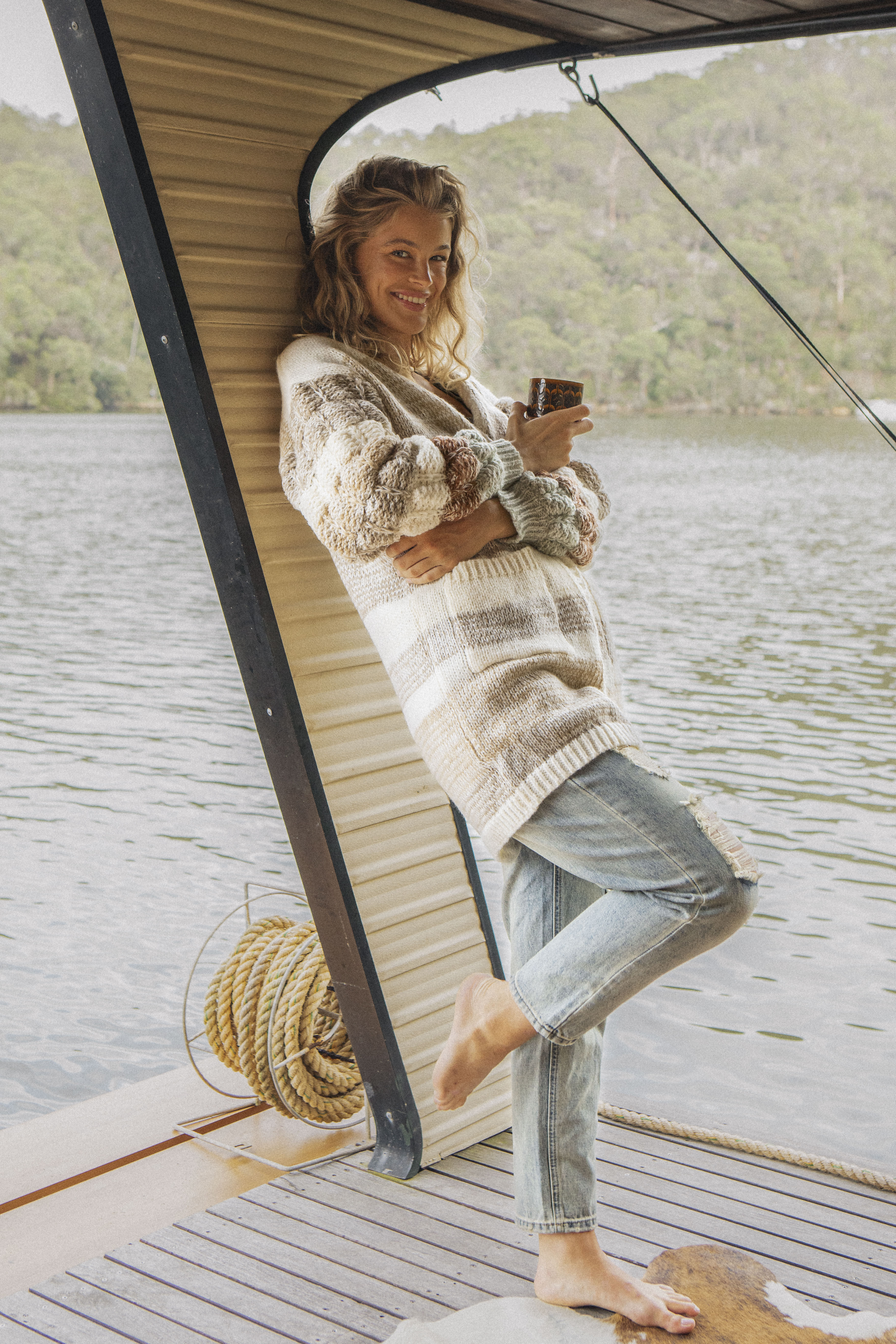 Vanilla Stripe Cardi