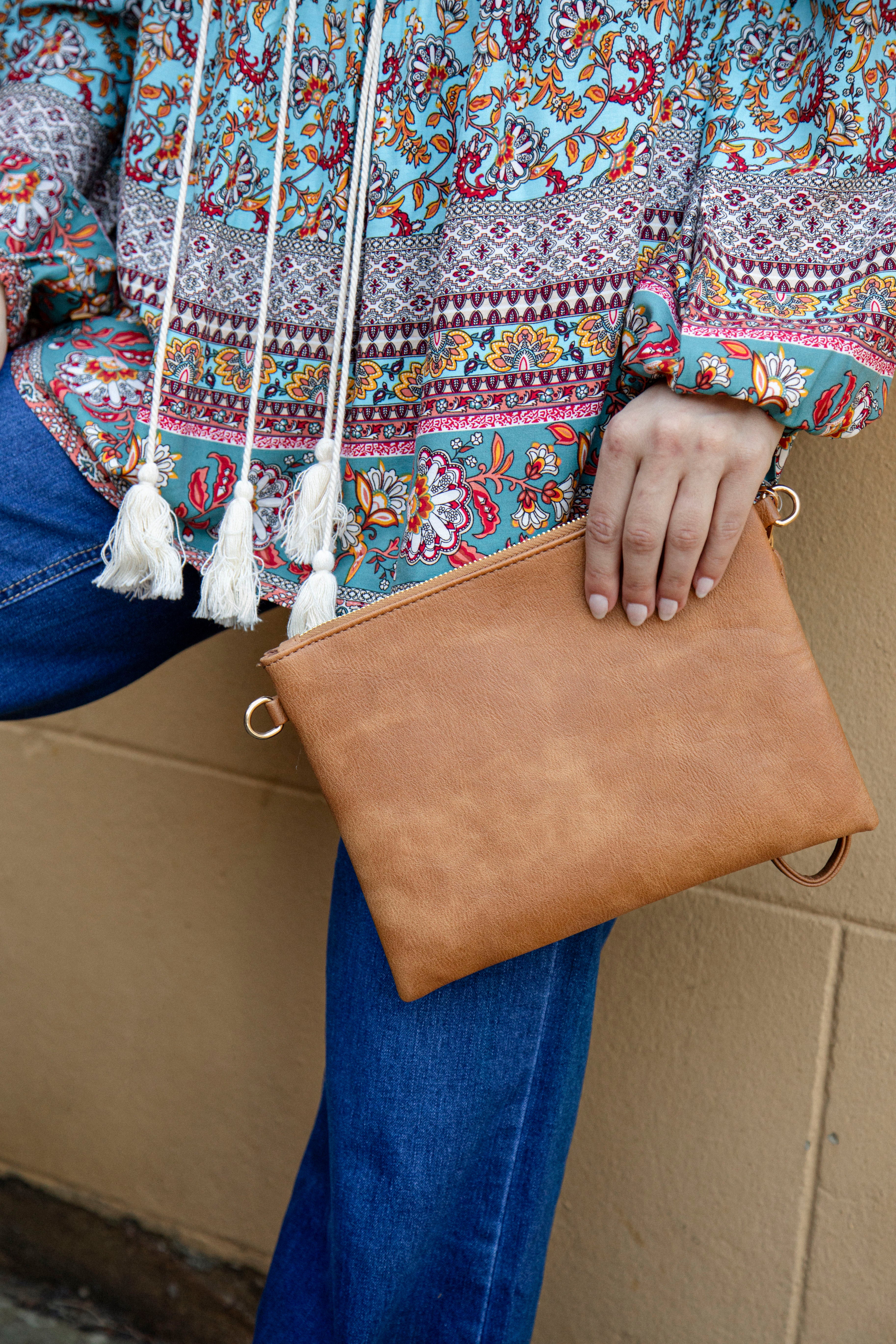 Free Spirit Clutch - Tan