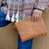Free Spirit Clutch - Tan