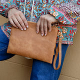 Free Spirit Clutch - Tan
