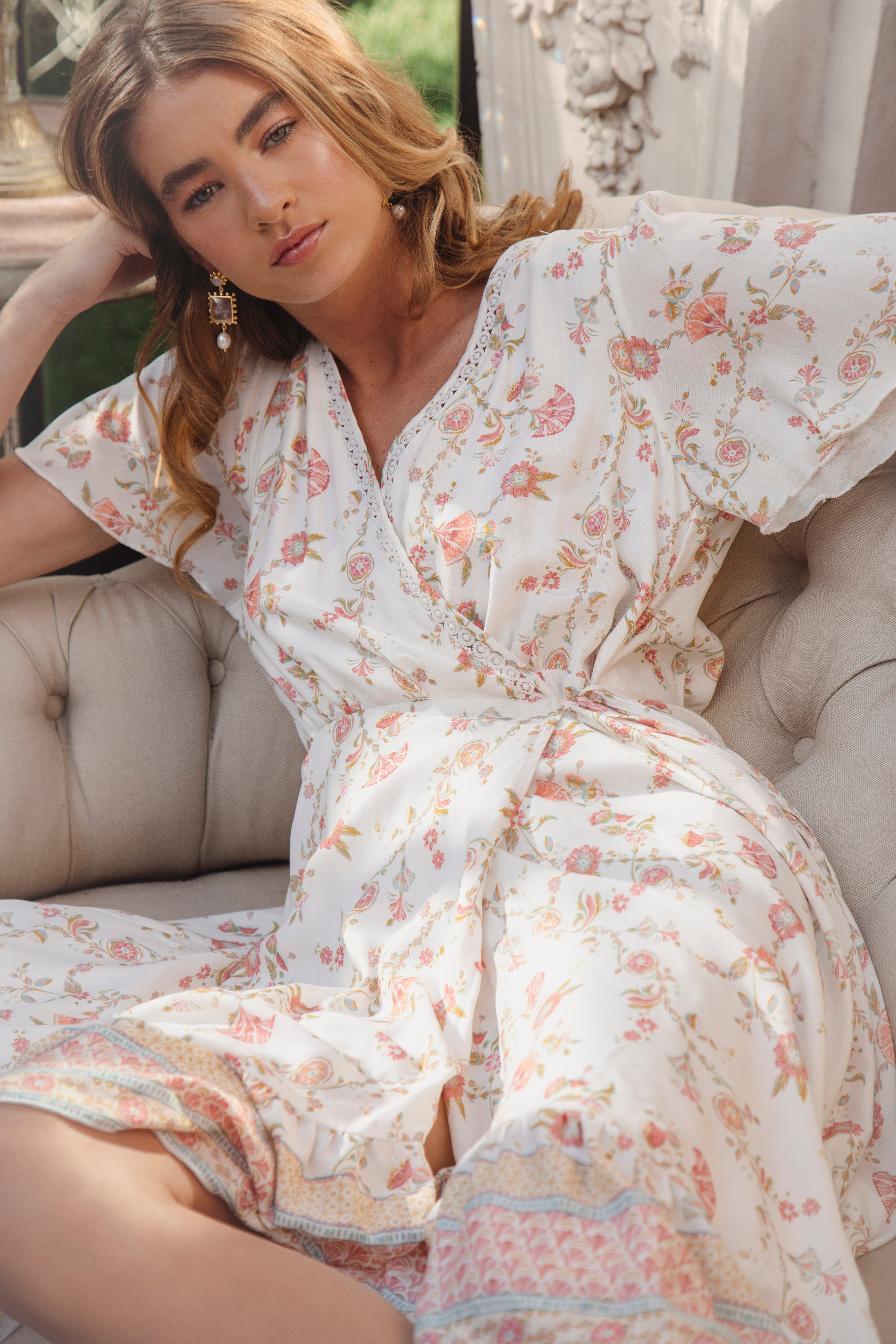 Chandelier Wrap Gown - Delilah